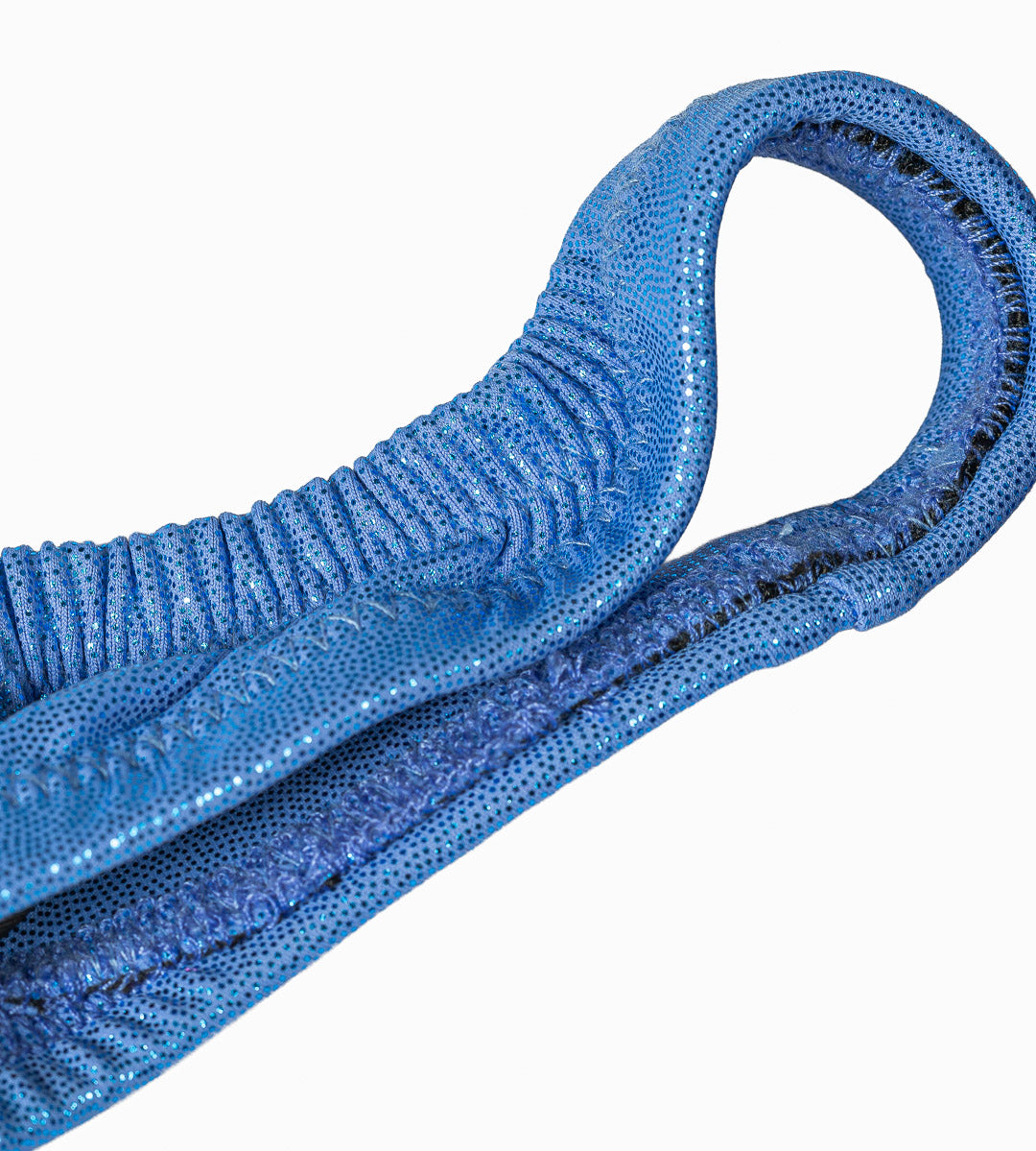 Iron Tanks Pro Olympian bodybuilding posing trunks in metallic ice blue