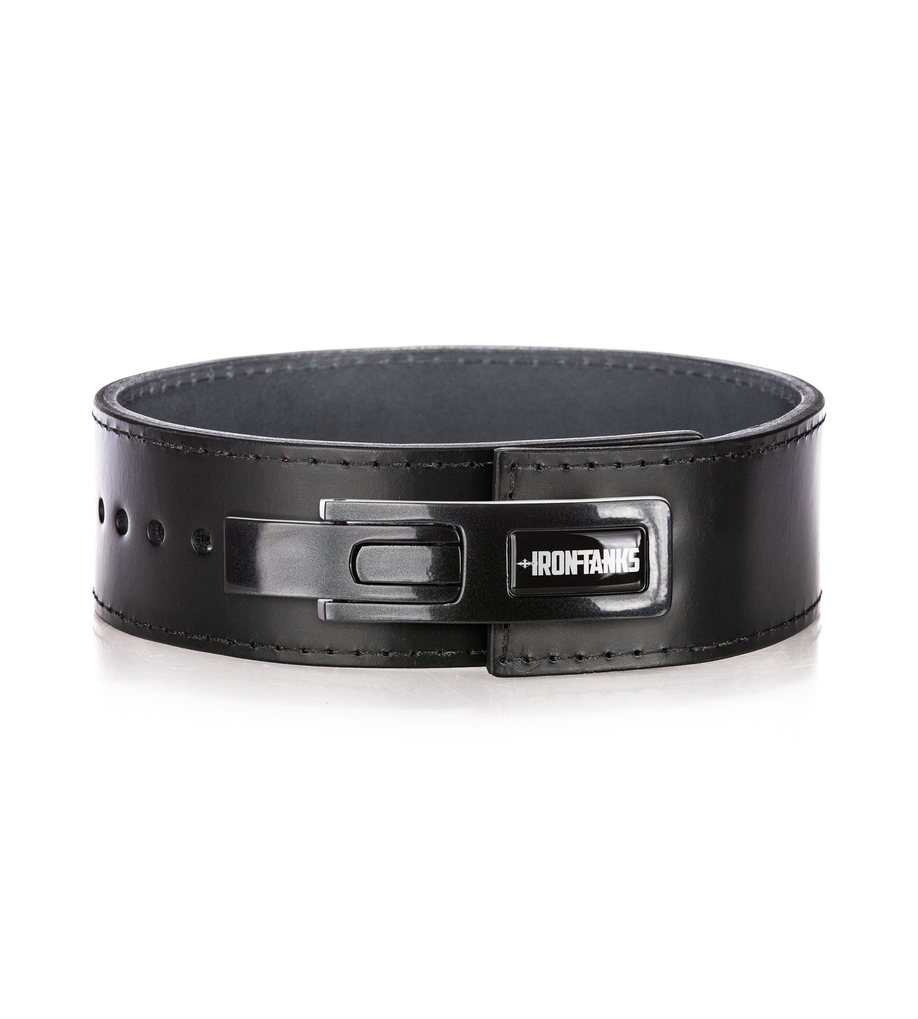 10mm Lever Powerlifting Belt Gym Weightlifting Leather | Iron Tanks