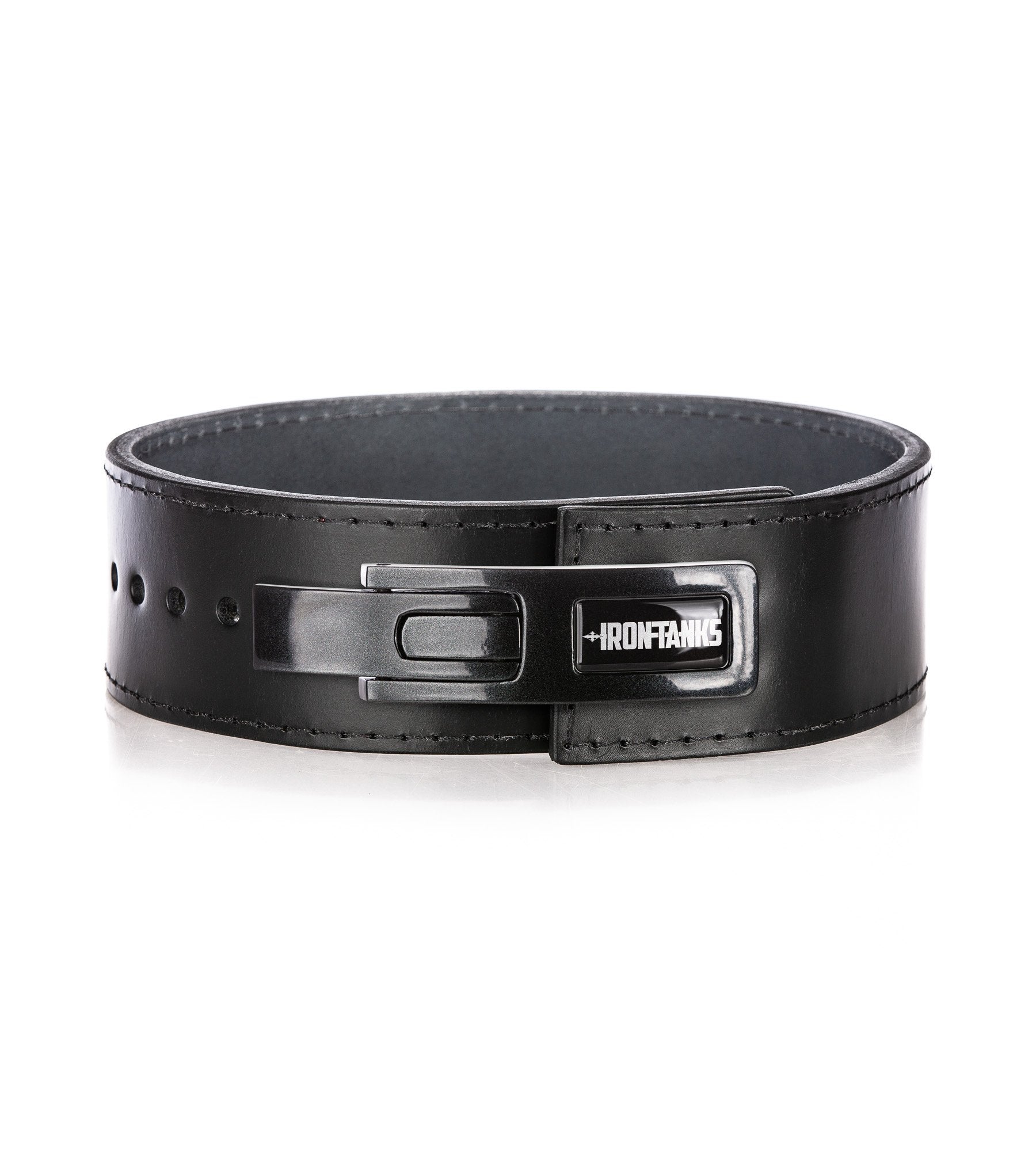 10mm Lever Powerlifting Belt Gym Weightlifting Leather | Iron Tanks