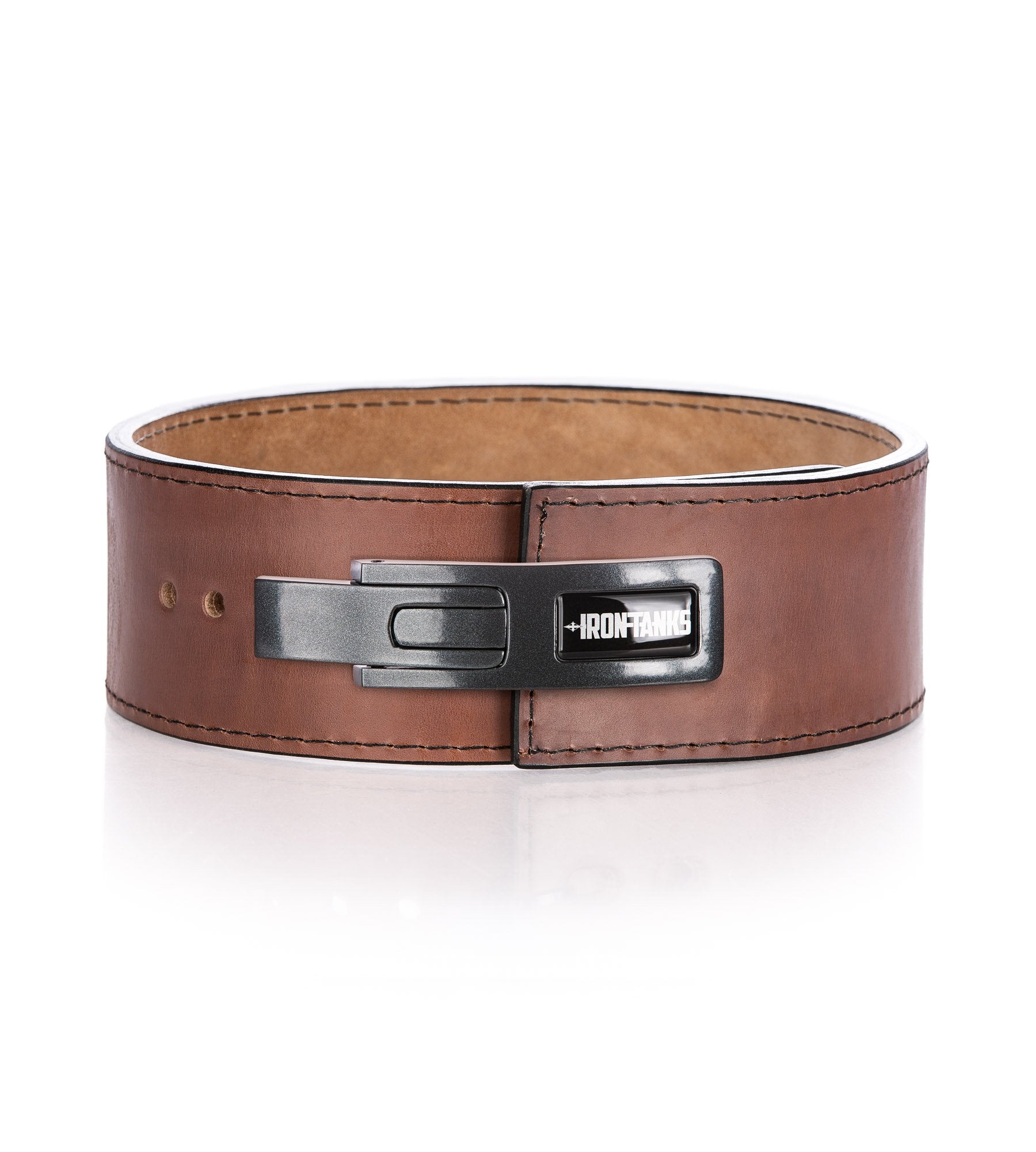 10mm IPF Lever Belt with metallic grey buckle