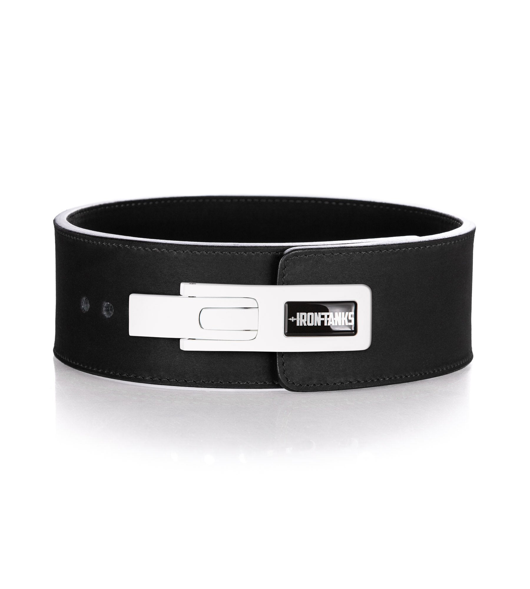 13mm Lever Deadlift Belt Black Powerlifting Training Squats Iron Tanks