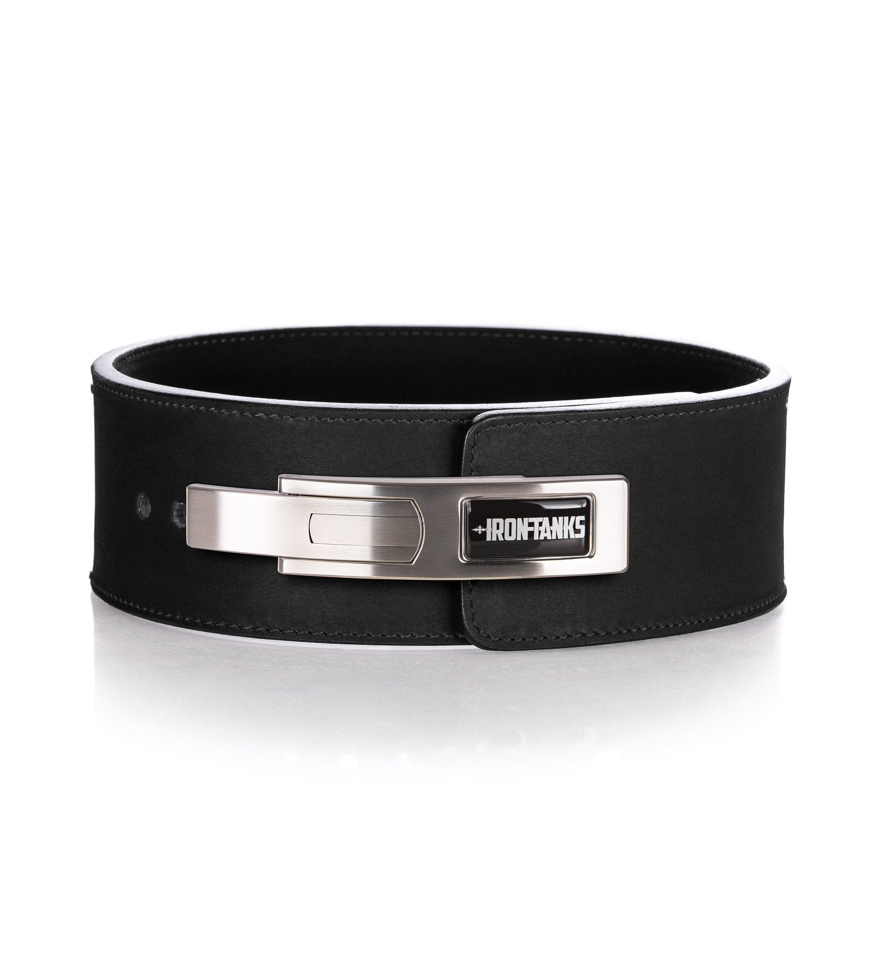 13mm Lever Deadlift Belt Black Powerlifting Training Squats Iron Tanks