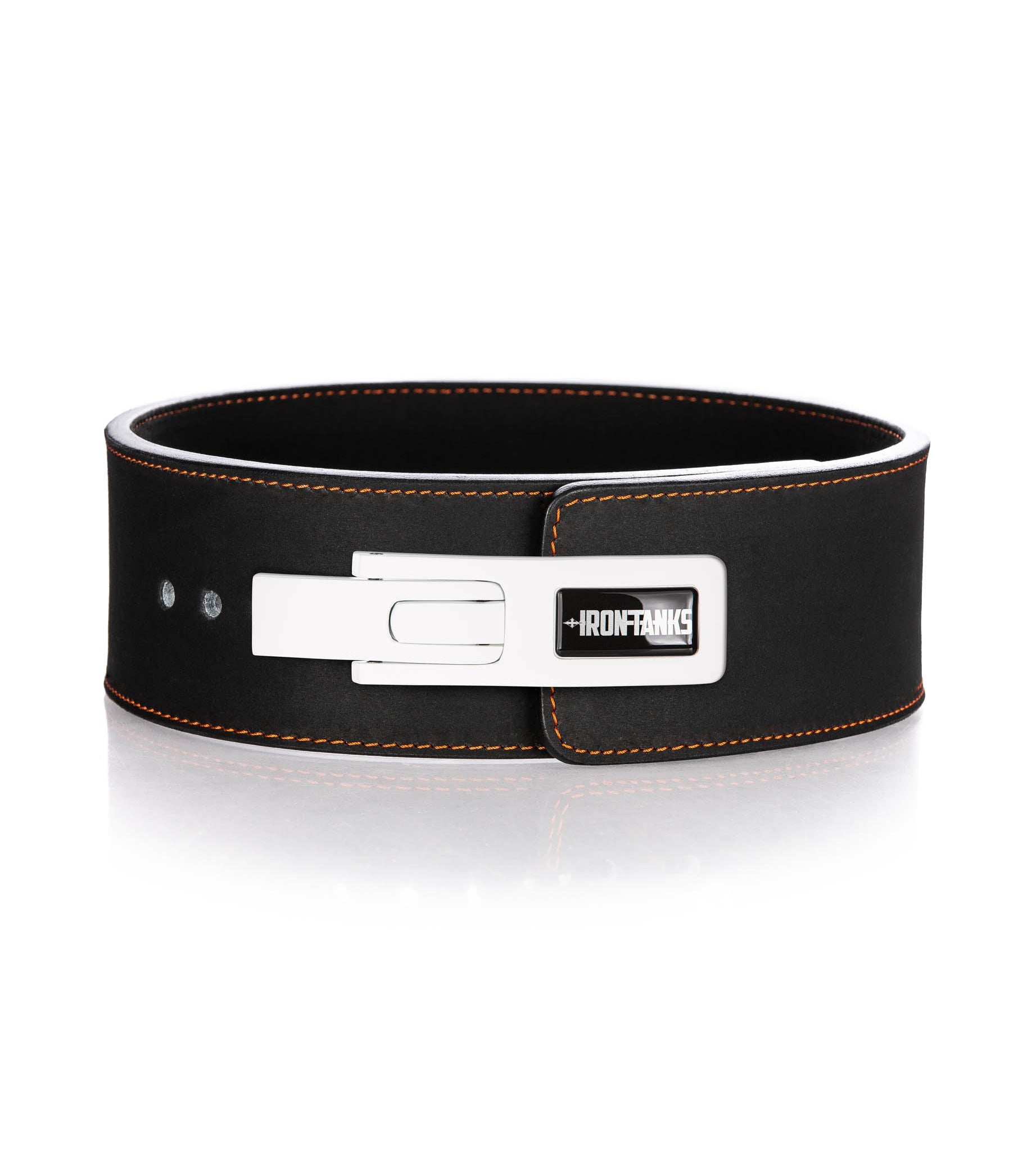 13mm Lever Powerlifting Belt Black Gym Workout Training | Iron Tanks