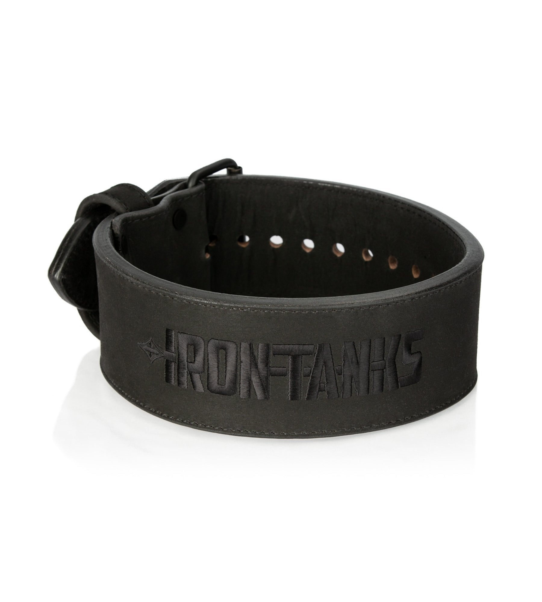 13mm Single Prong Powerlifting Belt Black Gym Workout | Iron Tanks