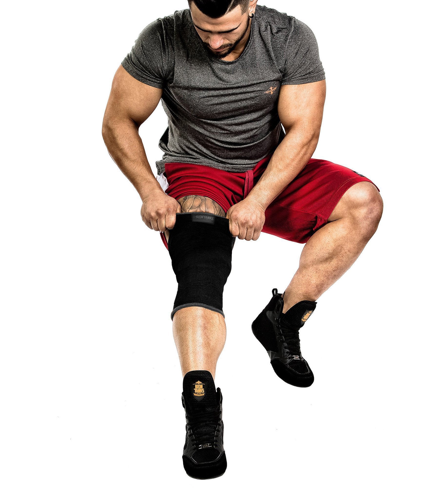 Constrictor Knee Sleeves Bodybuilding Powerlifting Squats | Iron Tanks