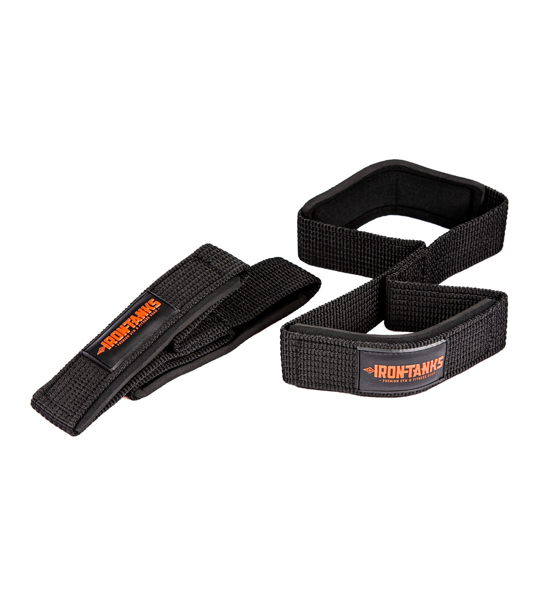 Figure 8 Weightlifting Straps Black Bodybuilding | Iron Tanks