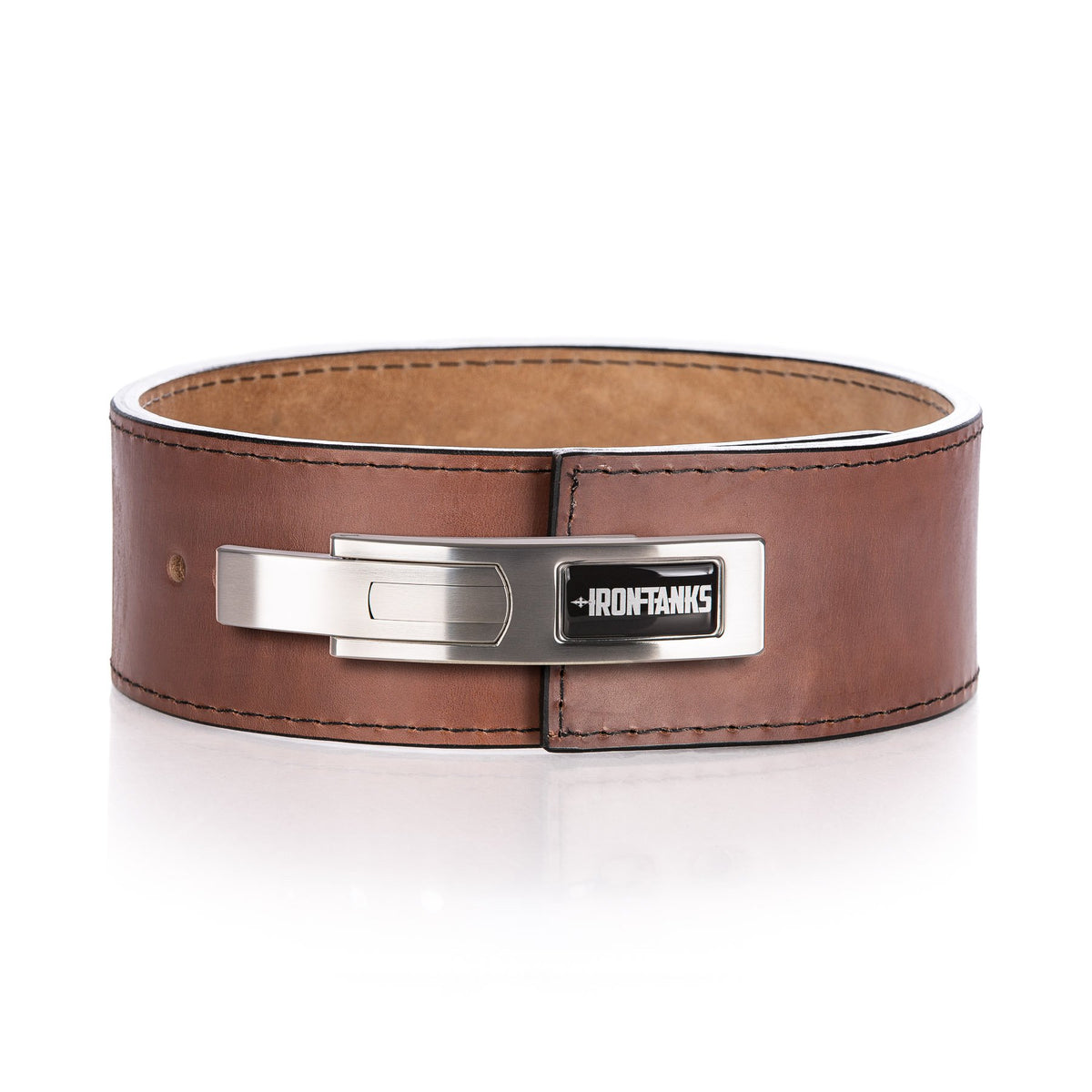 USA 13mm IPF Tan Lever Belt with stainless steel lever buckle