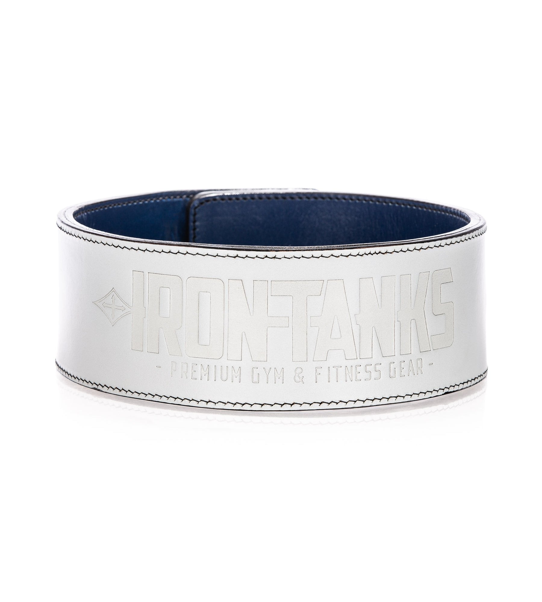 White Lever Belt 10mm Iron Tanks Weightlifting Bodybuilding Gym