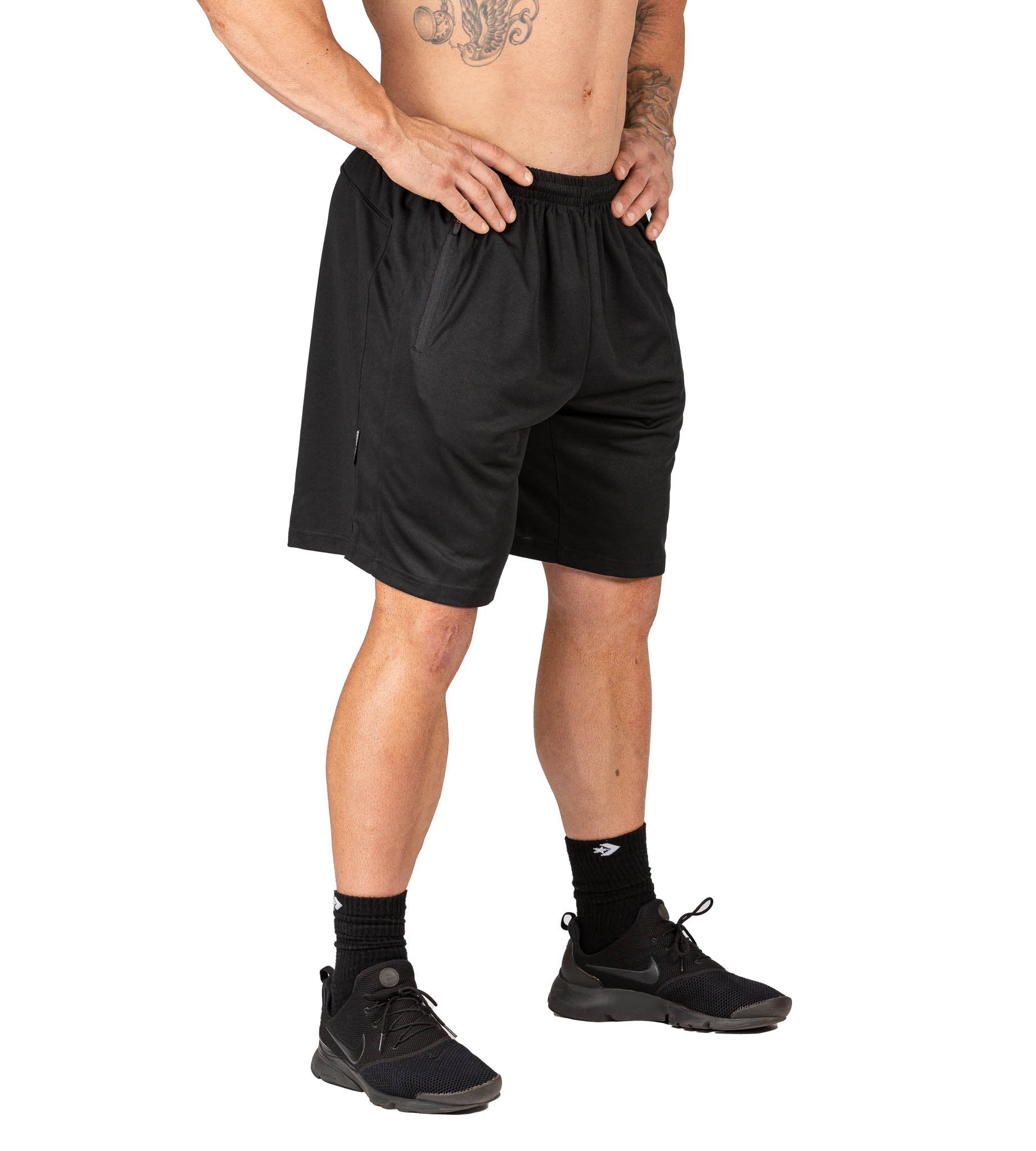Iron Tanks Mens Hauler Shorts II Black | Gym Bodybuilding Powerlifting
