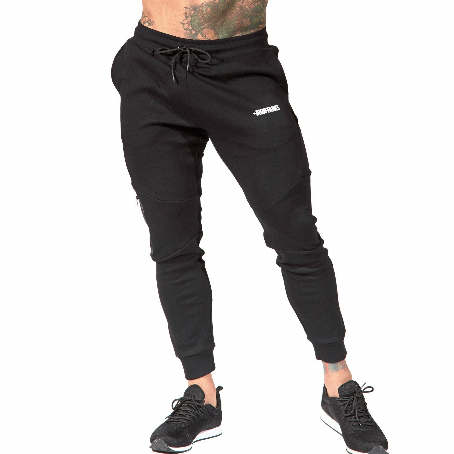 Iron Tanks Mens Pants Fusion Gym Pants - Flux Black