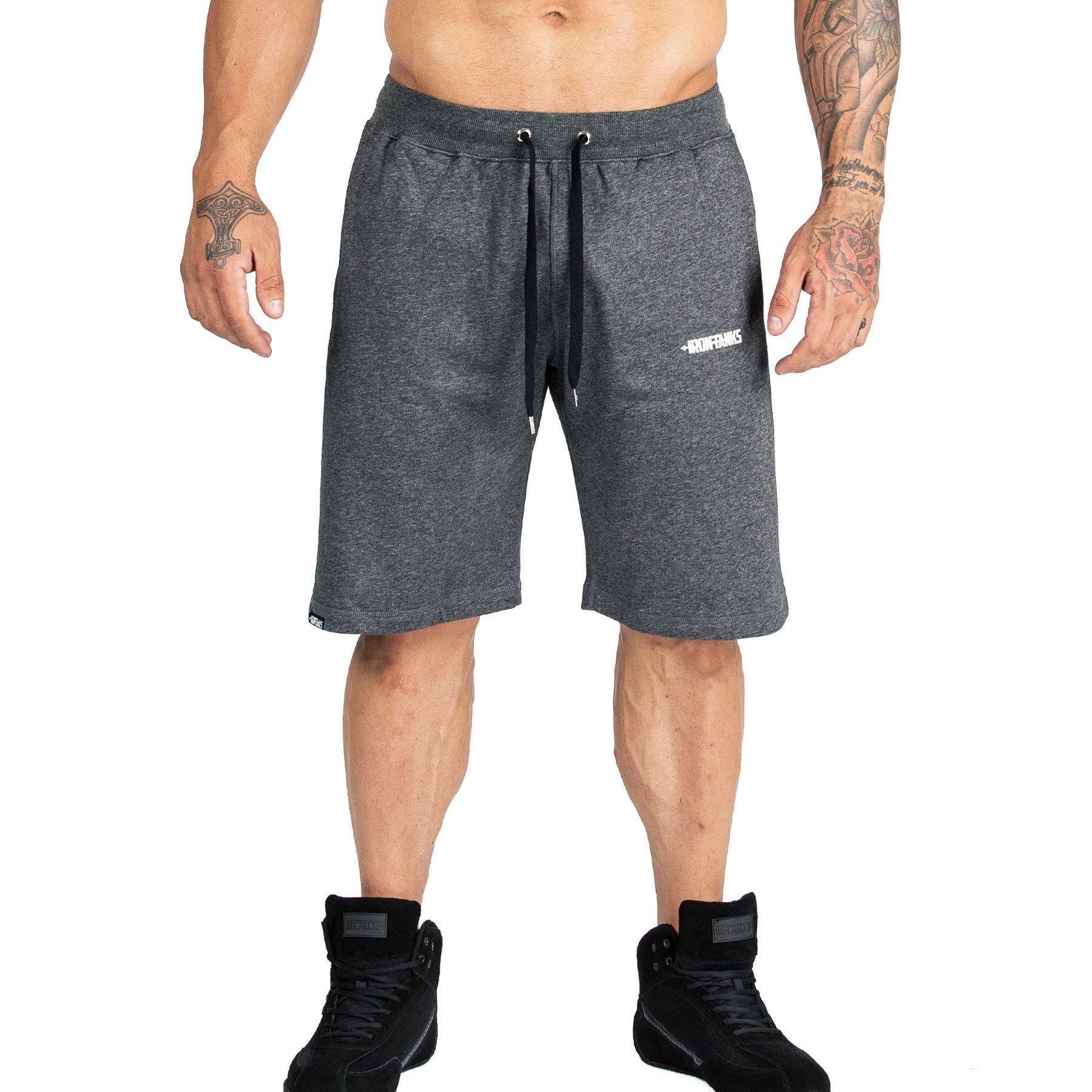 Iron Tanks Mens Shorts BFG Gym Shorts II - Grey