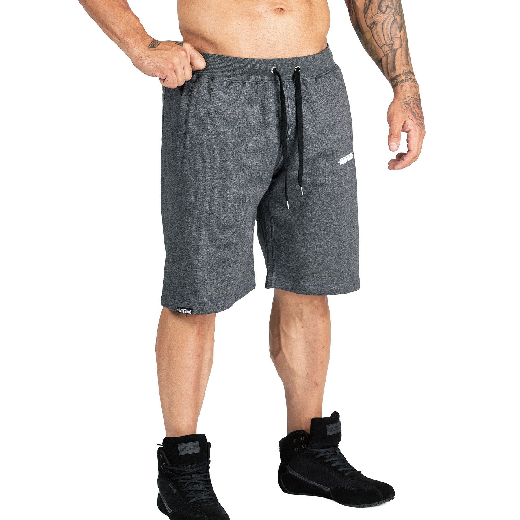 Iron Tanks Mens Shorts BFG Gym Shorts II - Grey