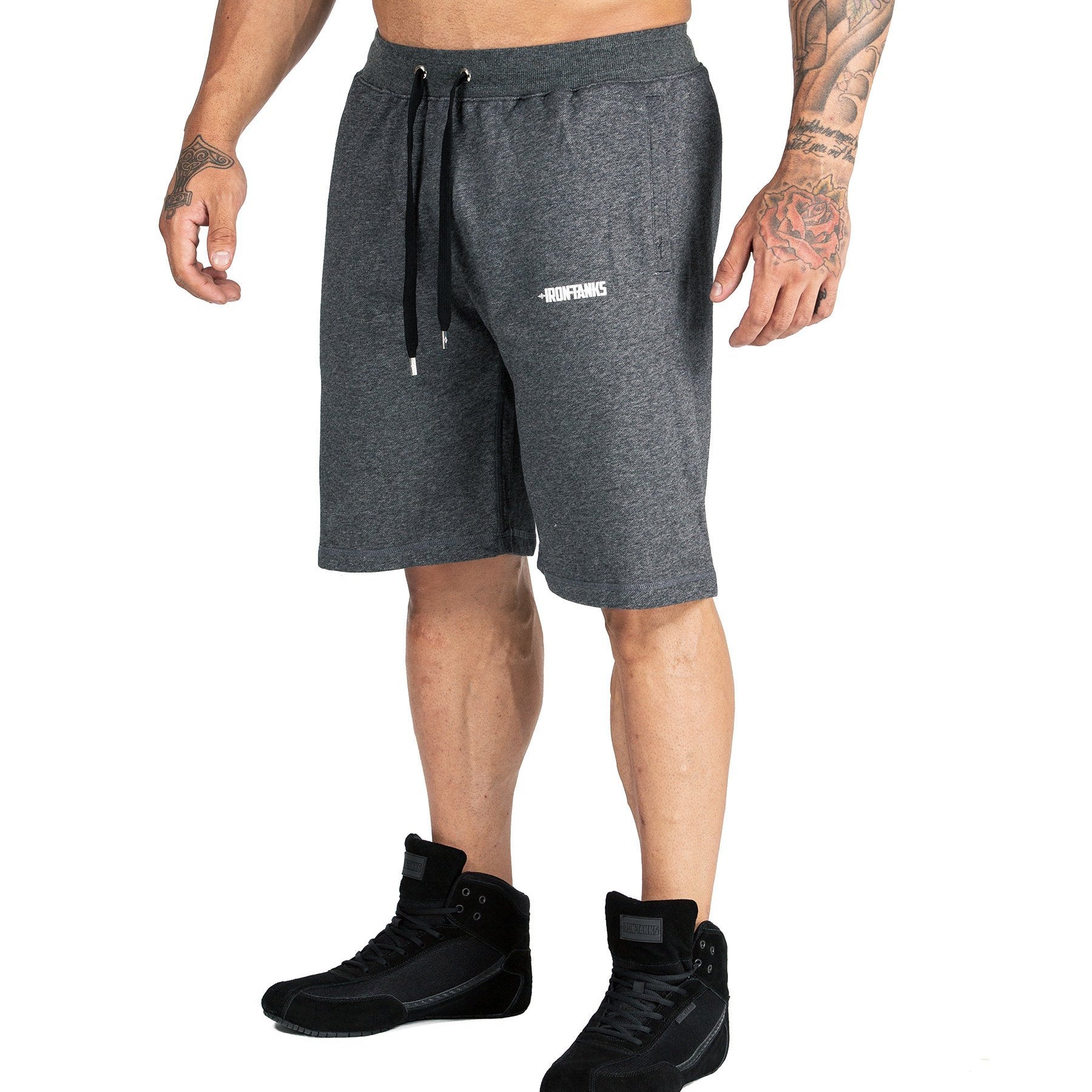 Iron Tanks Mens Shorts BFG Gym Shorts II - Grey