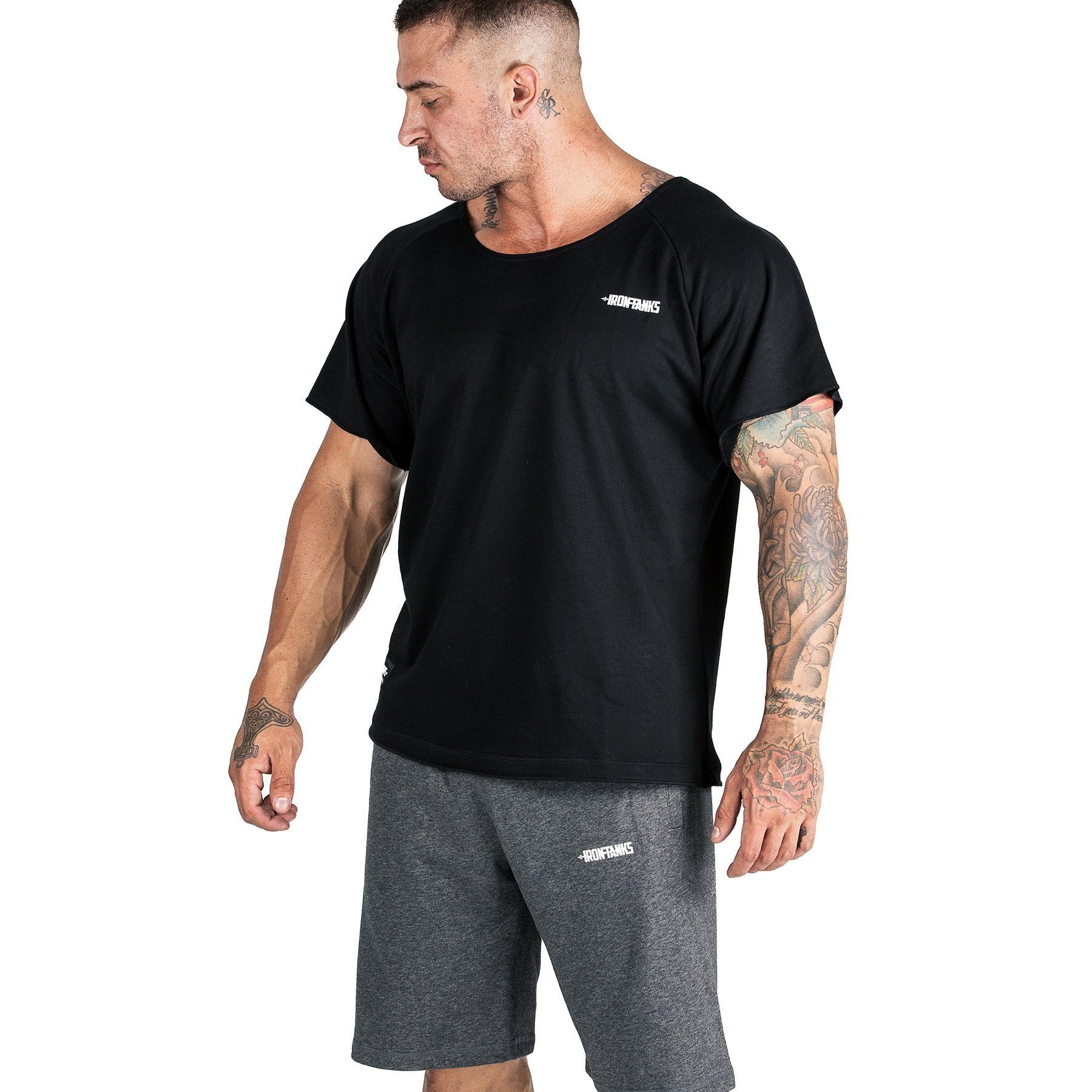 Iron Tanks Mens Tees & Shirts BFG Heavy Rag Top - Black