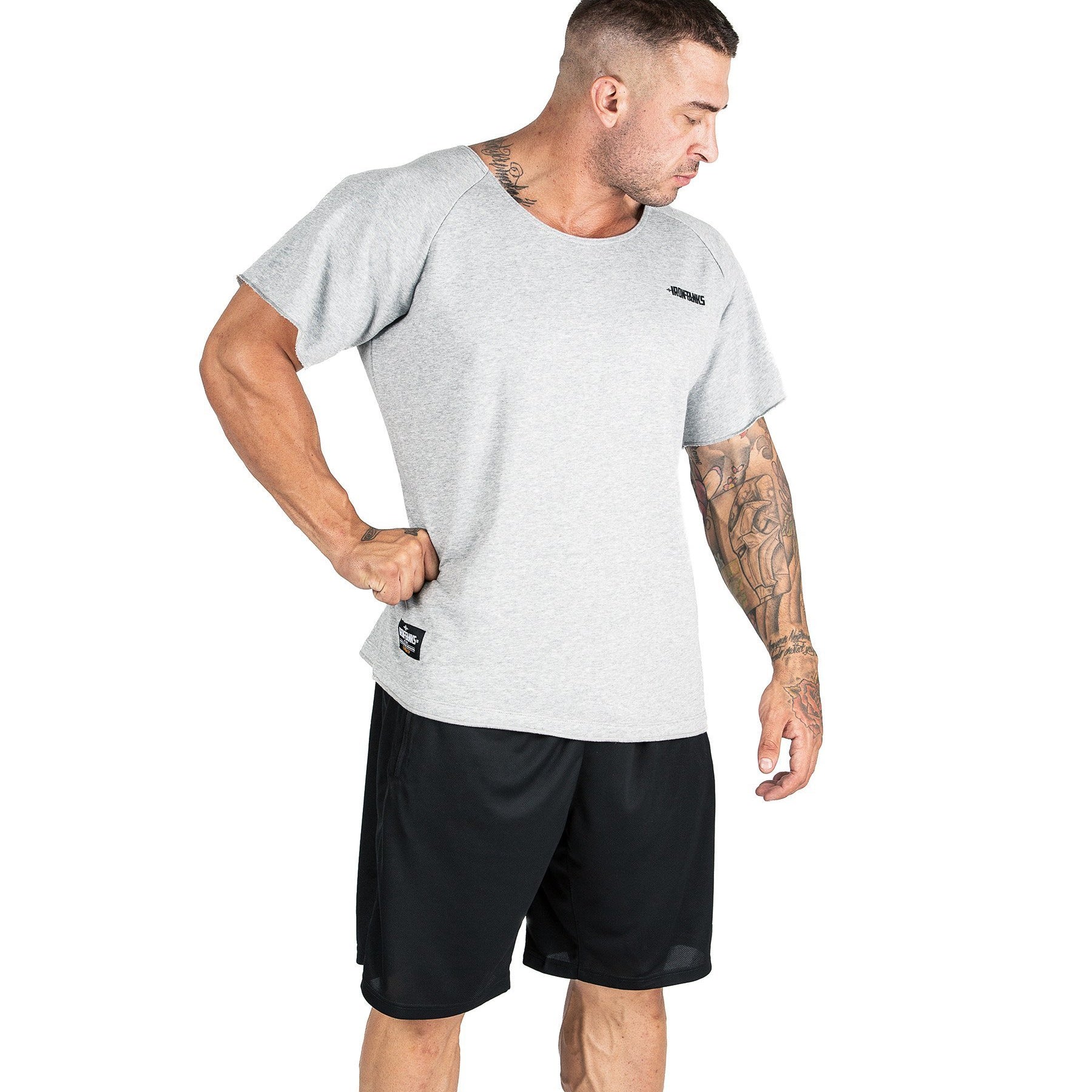 Iron Tanks Mens Tees & Shirts BFG Heavy Rag Top - Grey