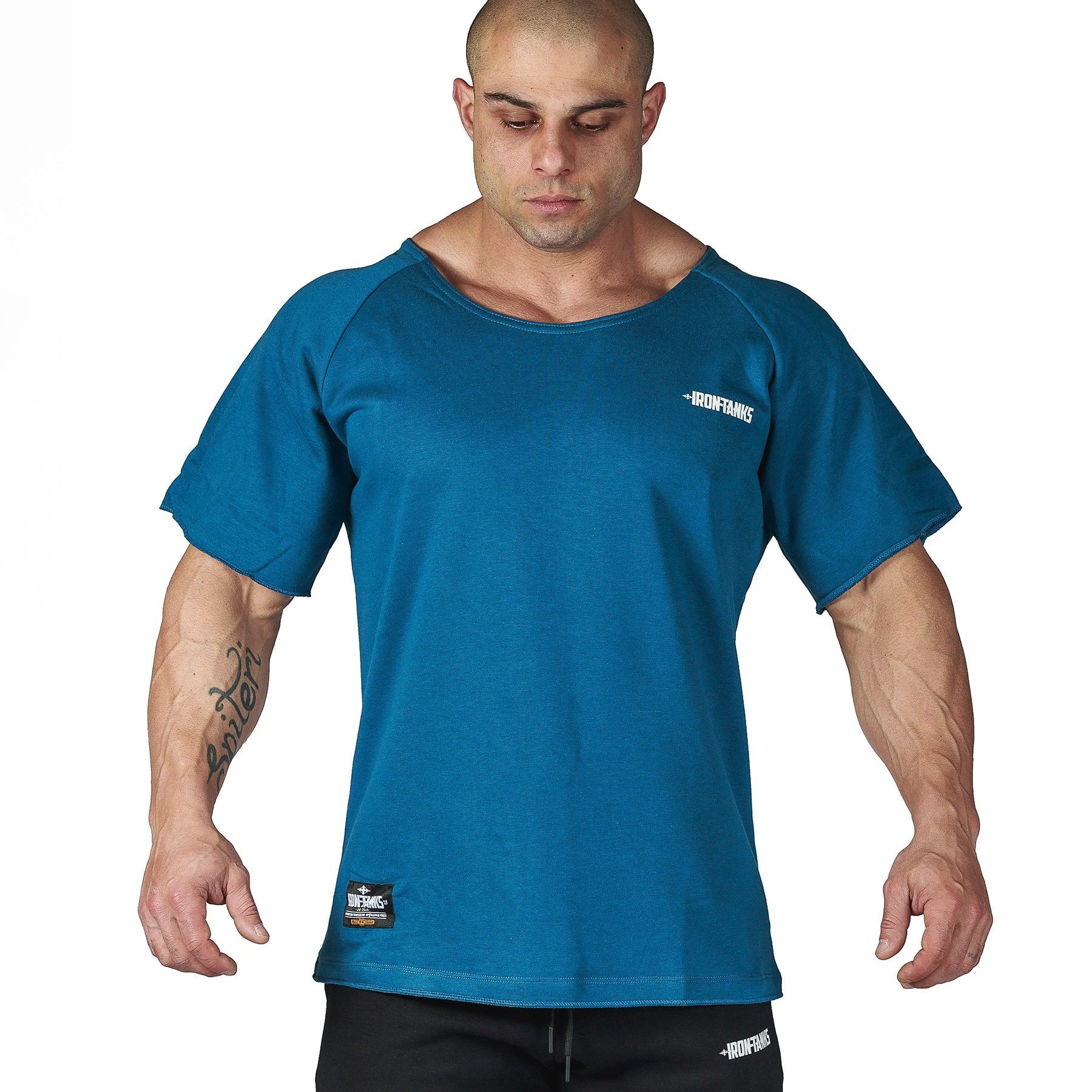Iron Tanks Mens Tees & Shirts BFG Heavy Rag Top - Raw Blue