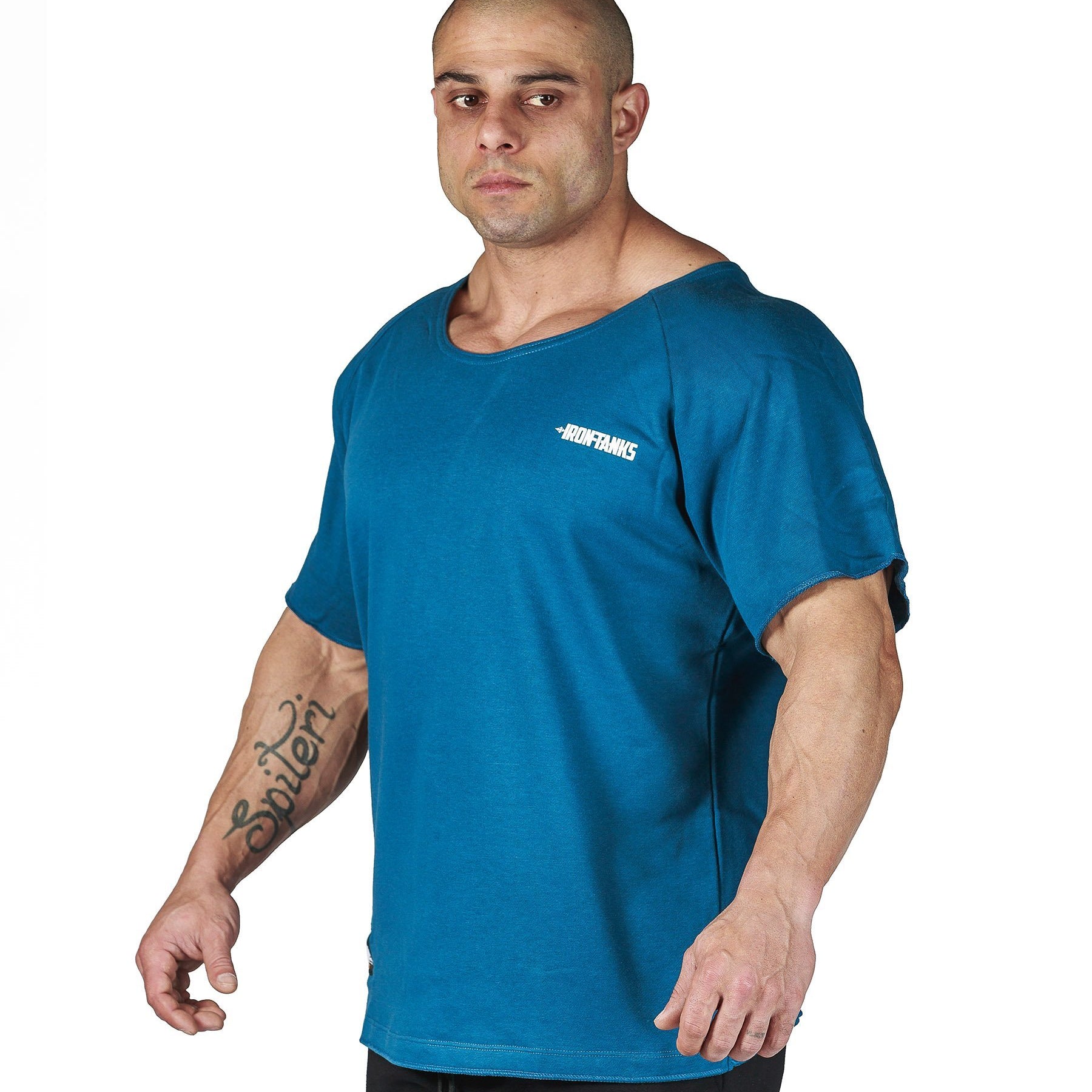 Iron Tanks Mens Tees & Shirts BFG Heavy Rag Top - Raw Blue