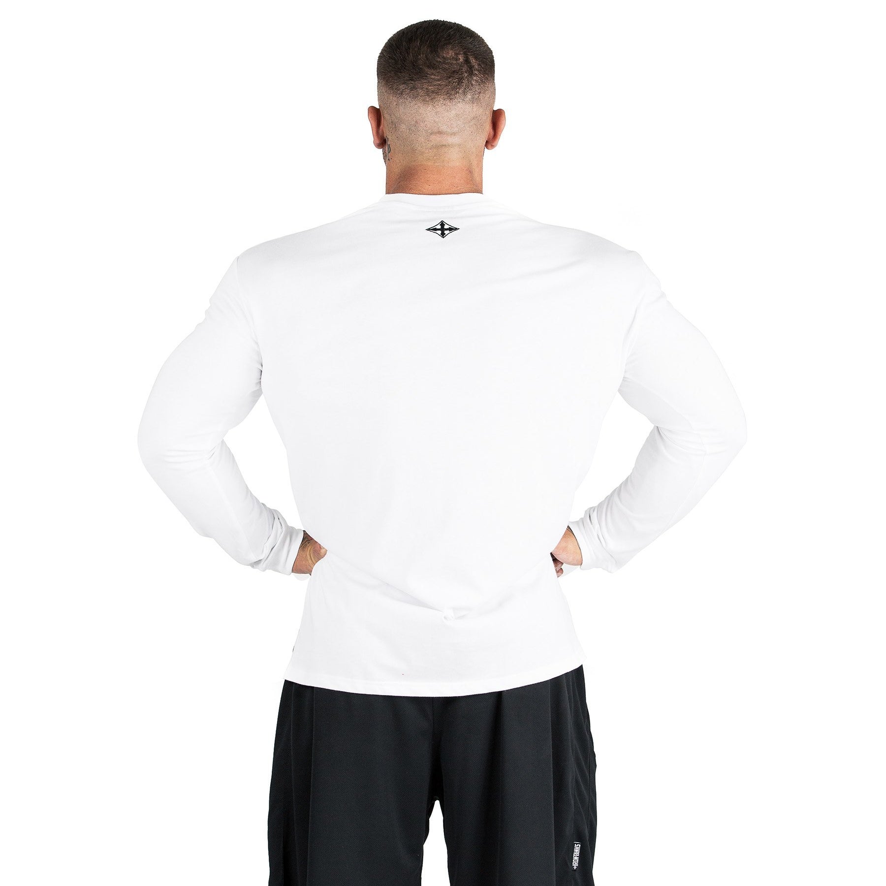 Iron Tanks Mens Tees & Shirts Big Rig Longsleeve Jersey - White