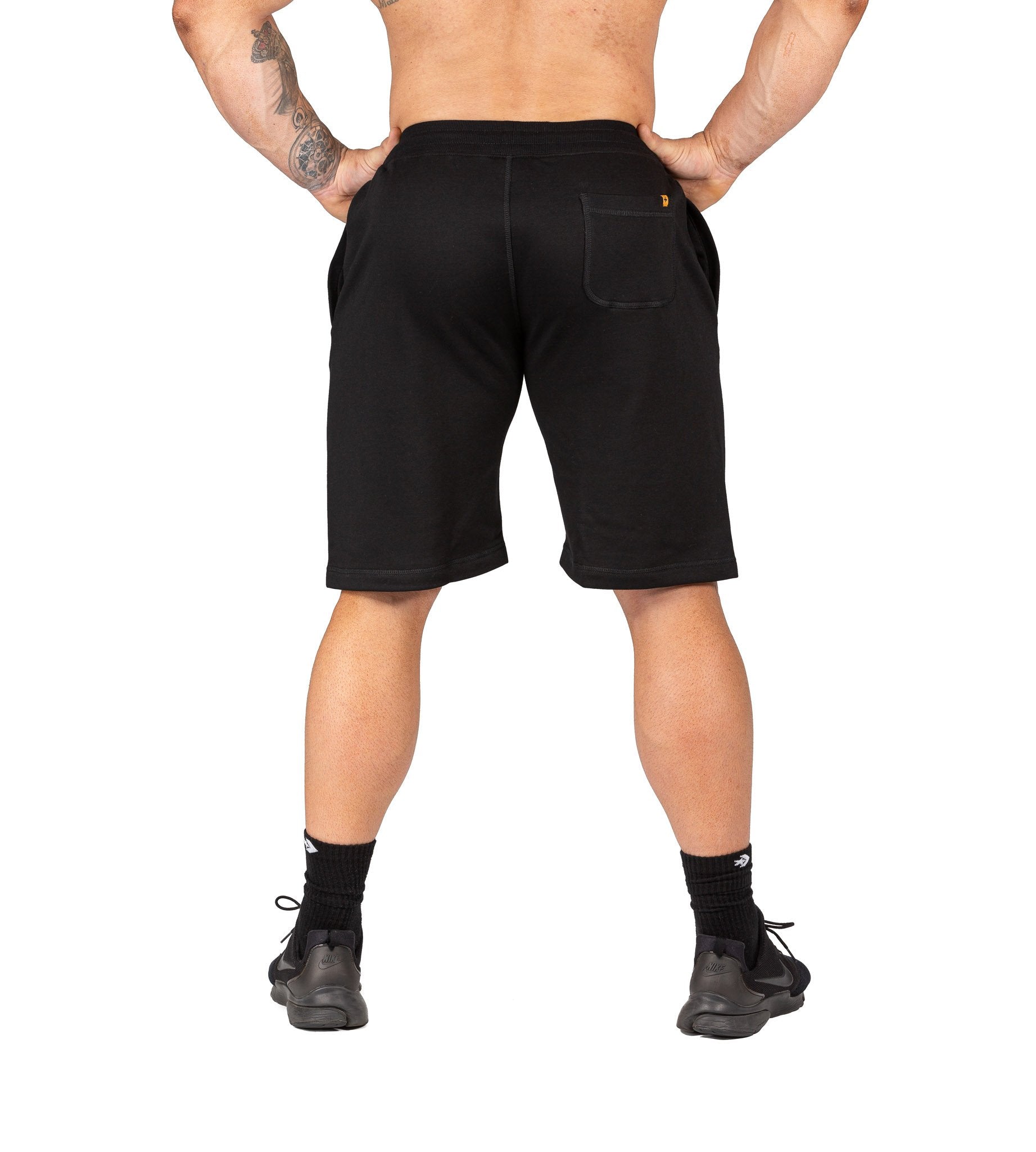 Men's BFG Gym Shorts II Black Workout Sweat Bodybuilding | Iron Tanks