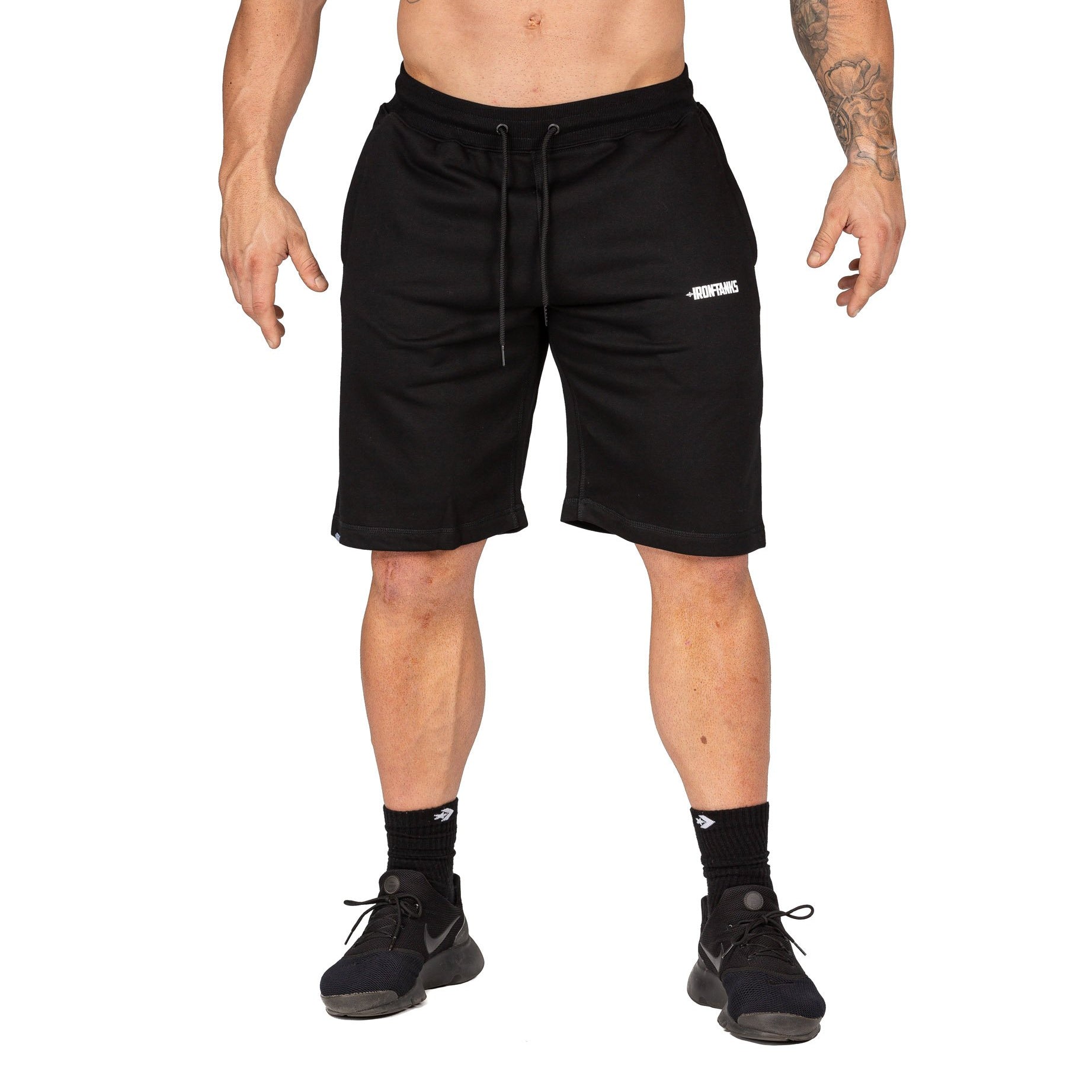 Men's BFG Gym Shorts II Black Workout Sweat Bodybuilding | Iron Tanks