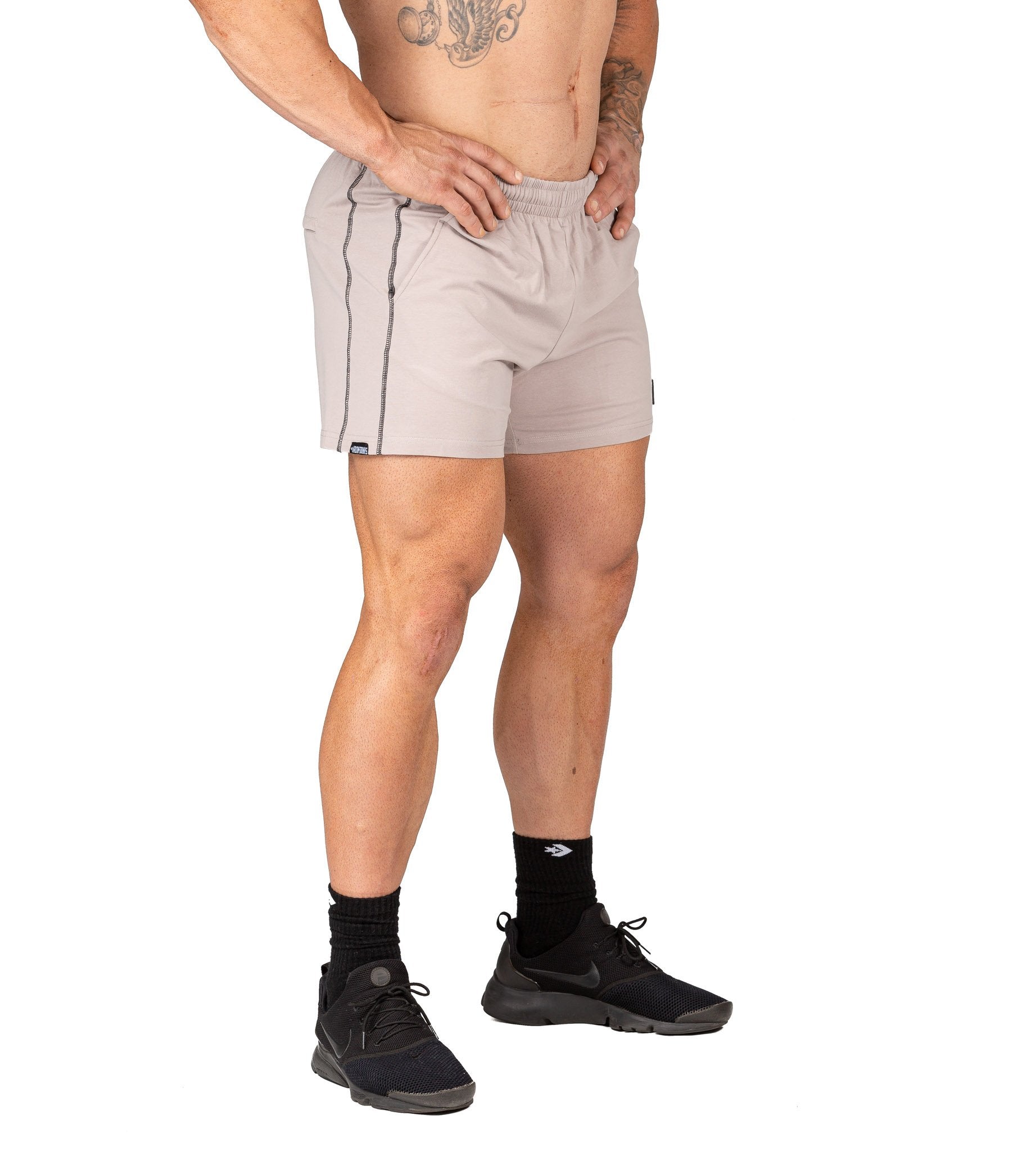 Men's Bodybuilding Gym Shorts Workout Training Bone | Iron Tanks