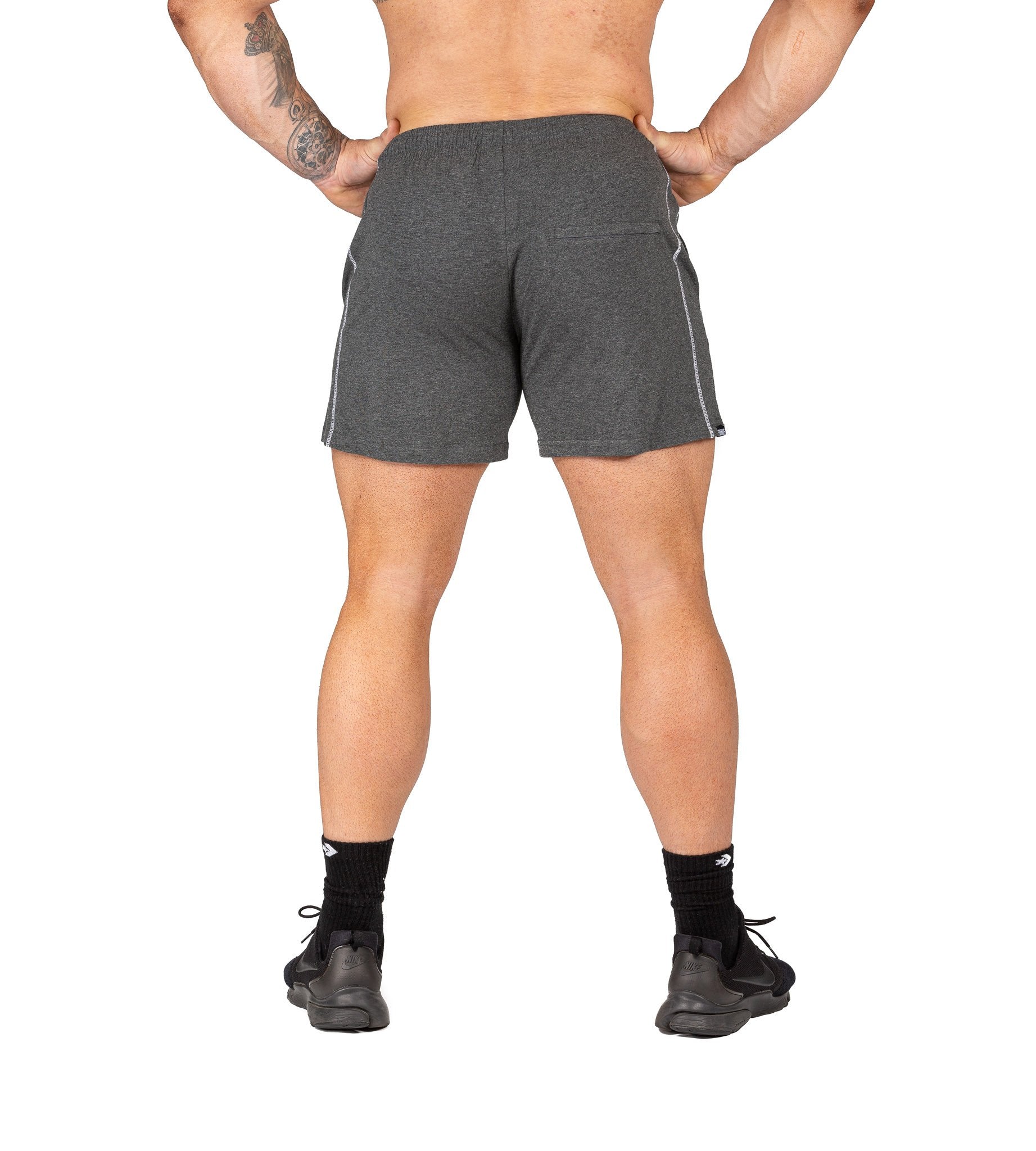 Men's Gym Shorts Bodybuilding Training Workout Charcoal | Iron Tanks
