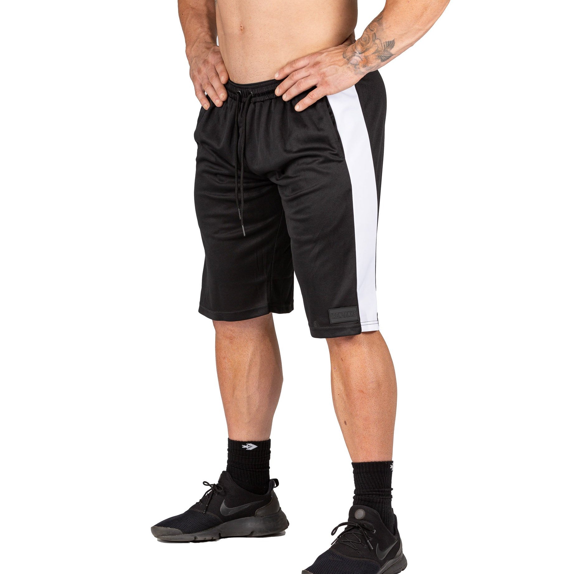 Men's Iron Mesh Gym Shorts Black Bodybuilding Training | Iron Tanks