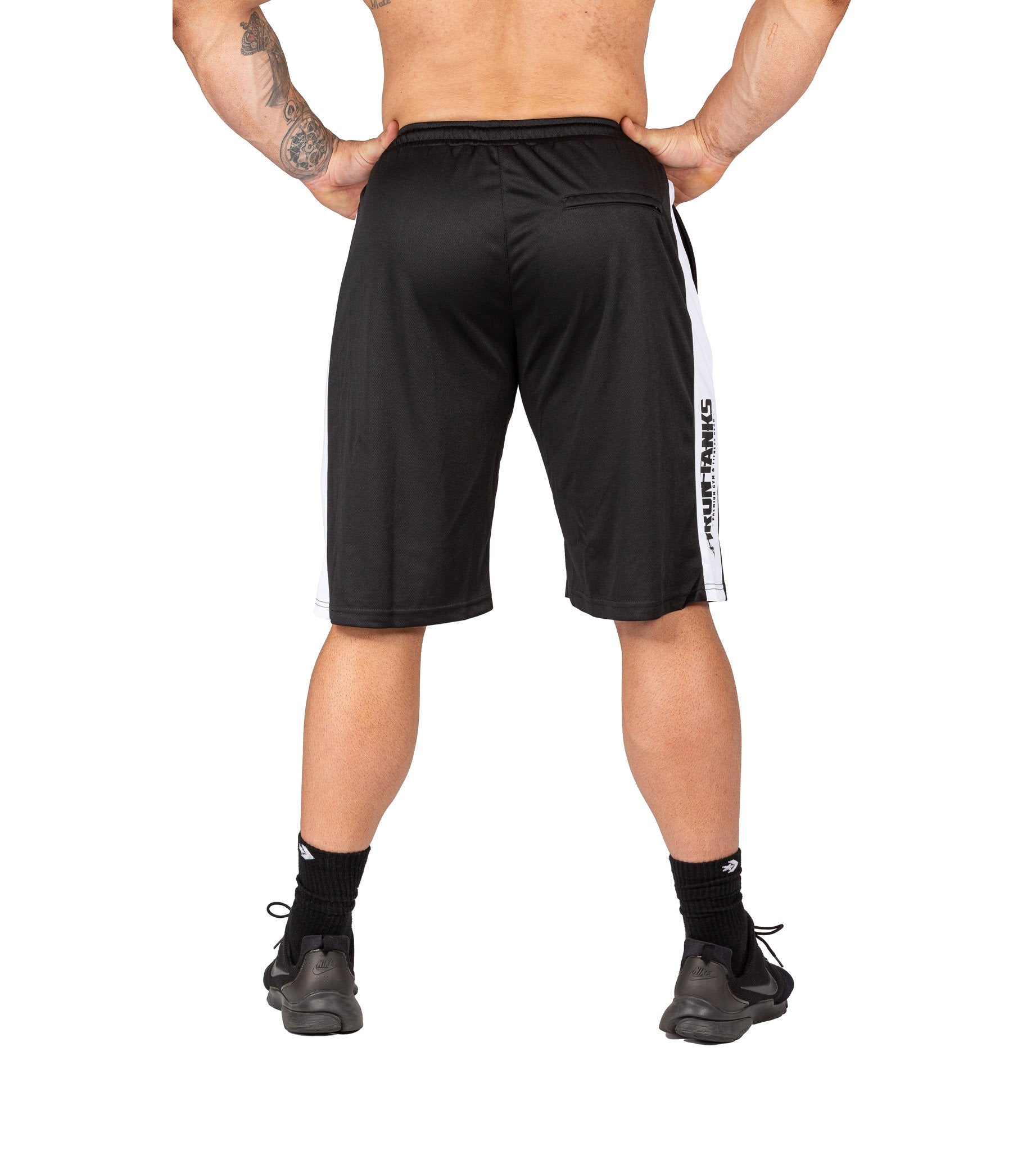 Men's Iron Mesh Gym Shorts Black Bodybuilding Training | Iron Tanks