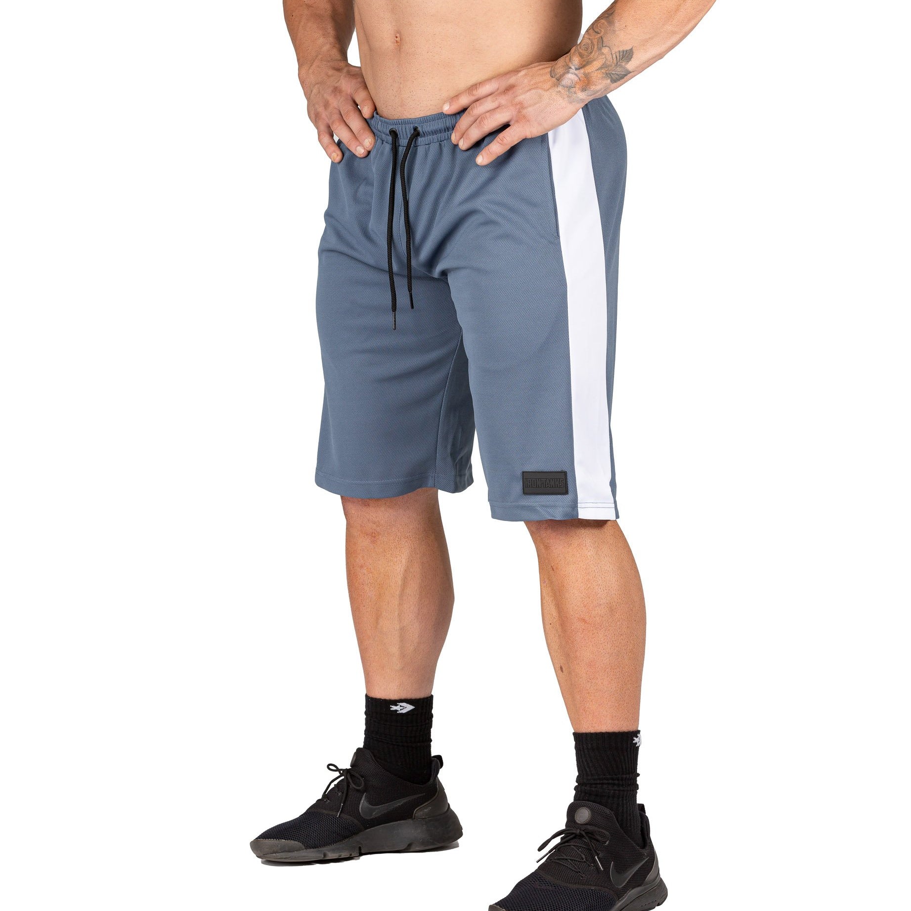 Men's Iron Mesh Gym Shorts Grey Bodybuilding Training | Iron Tanks