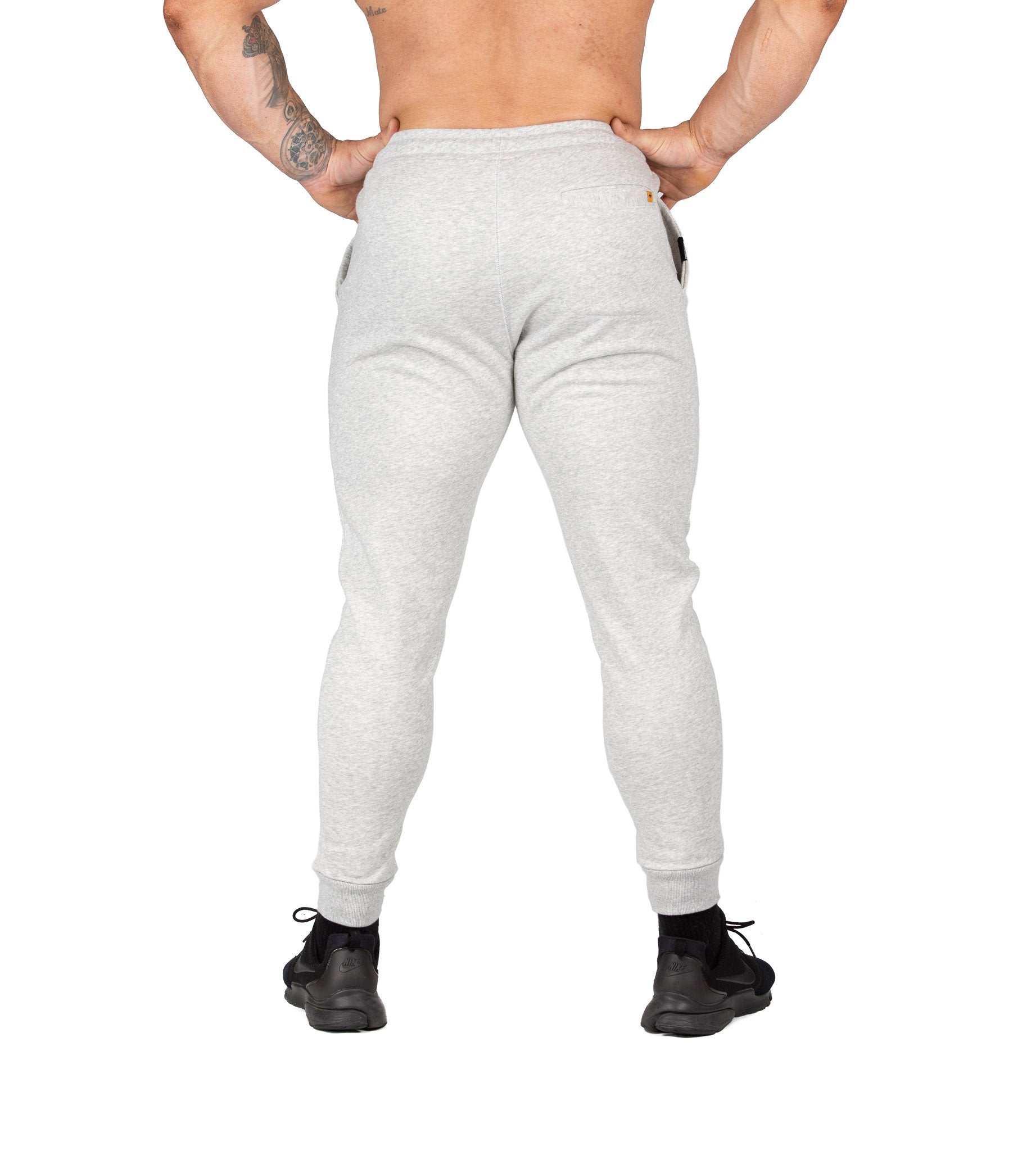 Men's Orion Gym Pants III Grey Workout Sweat Bodybuilding Iron Tanks