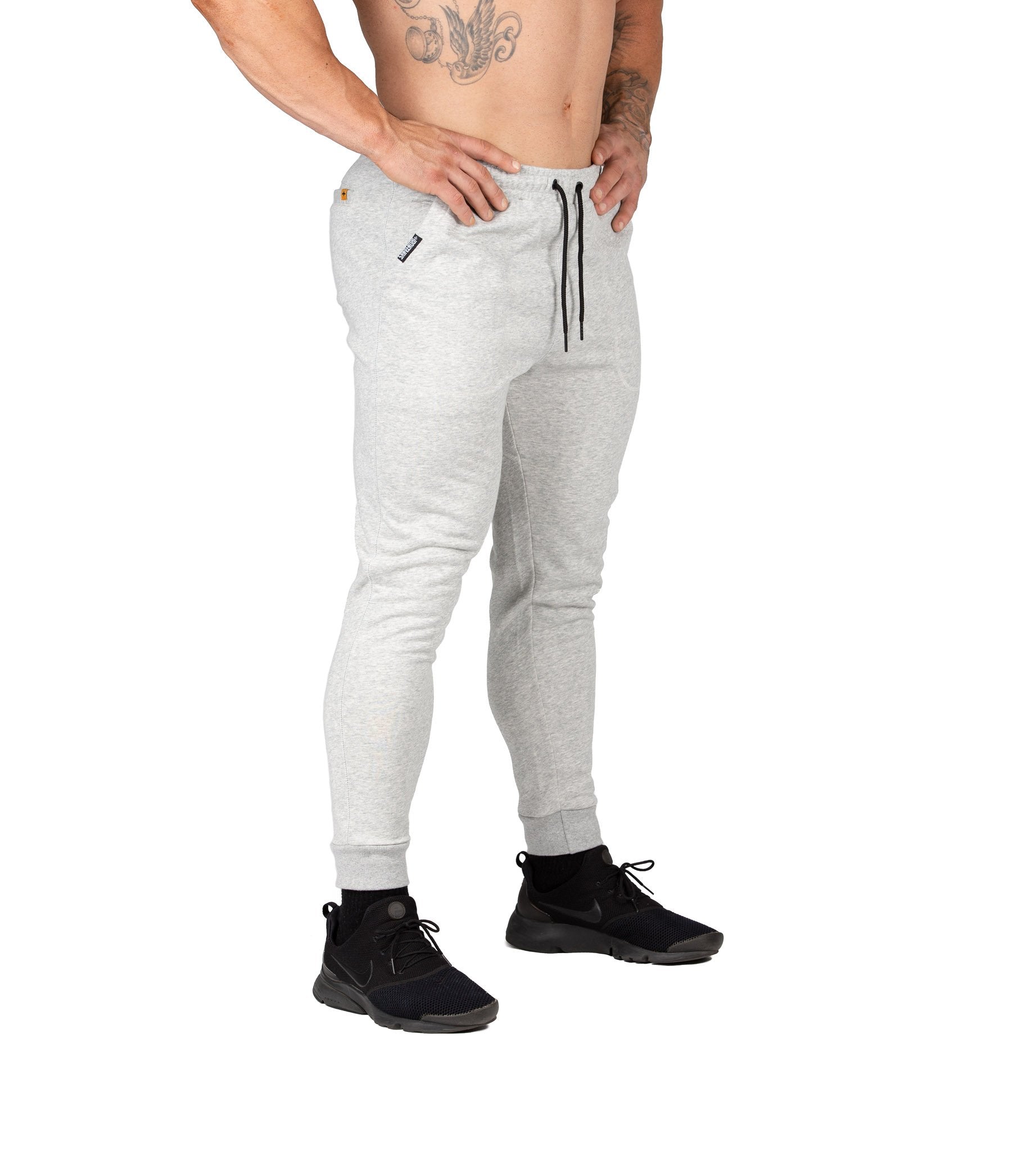 Men's Orion Gym Pants III Grey Workout Sweat Bodybuilding Iron Tanks