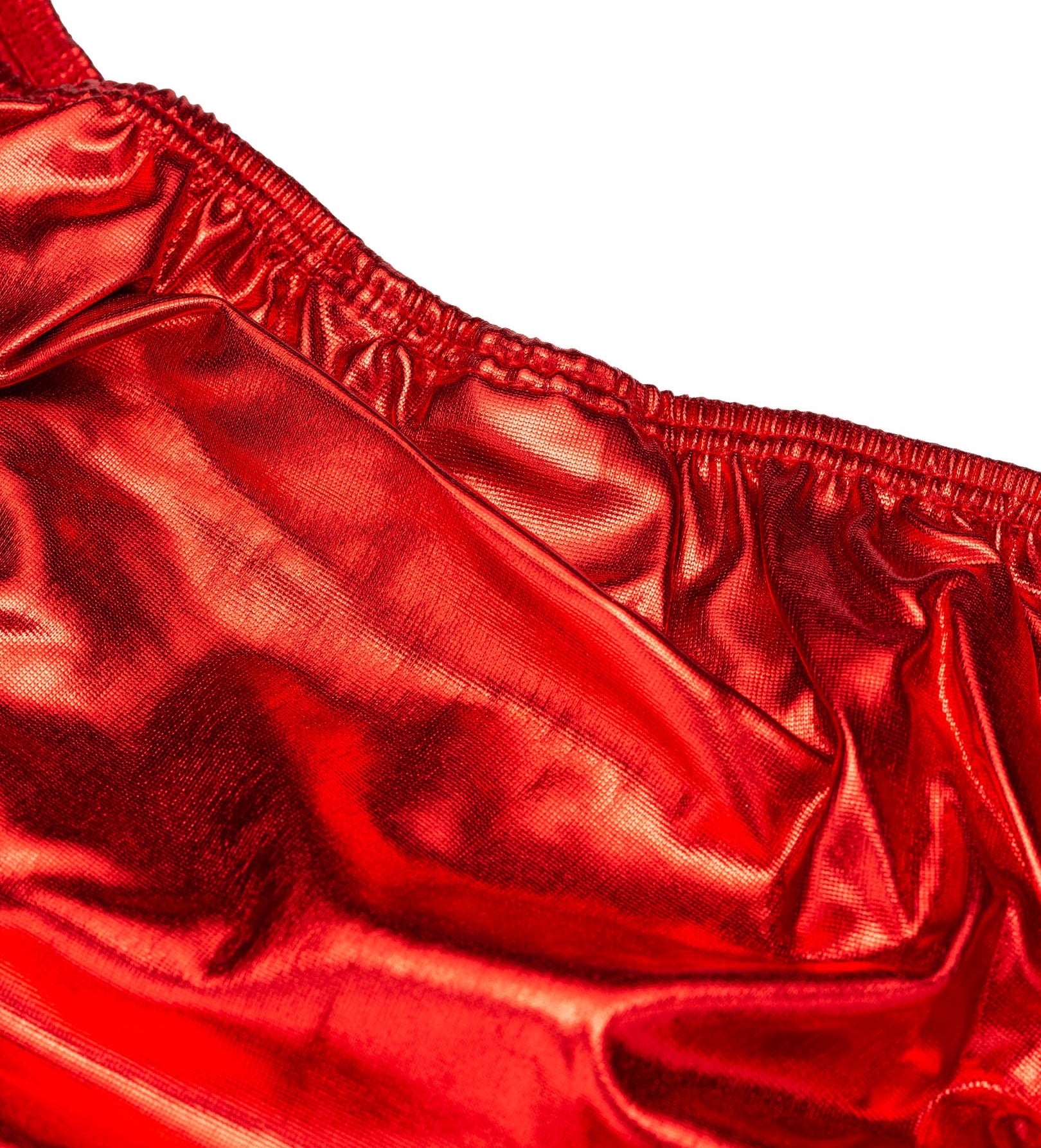 Men's Pro Bodybuilding Posing Trunks Red Gym Competition | Iron Tanks