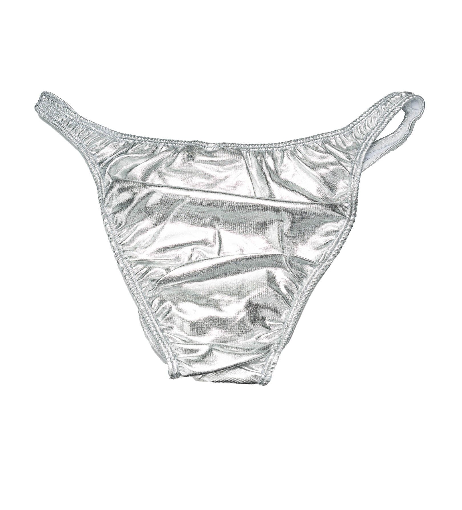 Men's Pro Bodybuilding Posing Trunks Silver Gym Stage | Iron Tanks