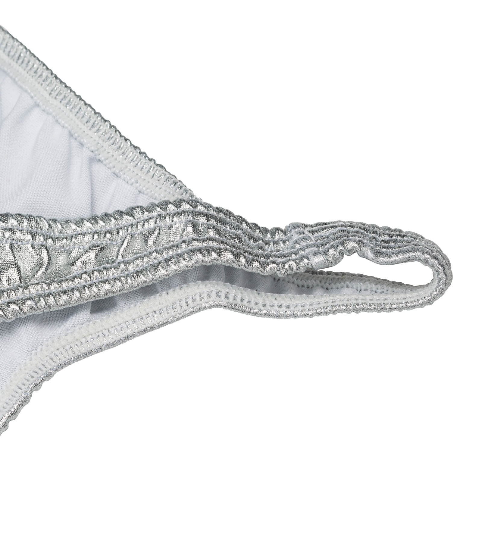 Men's Pro Bodybuilding Posing Trunks Silver Gym Stage | Iron Tanks