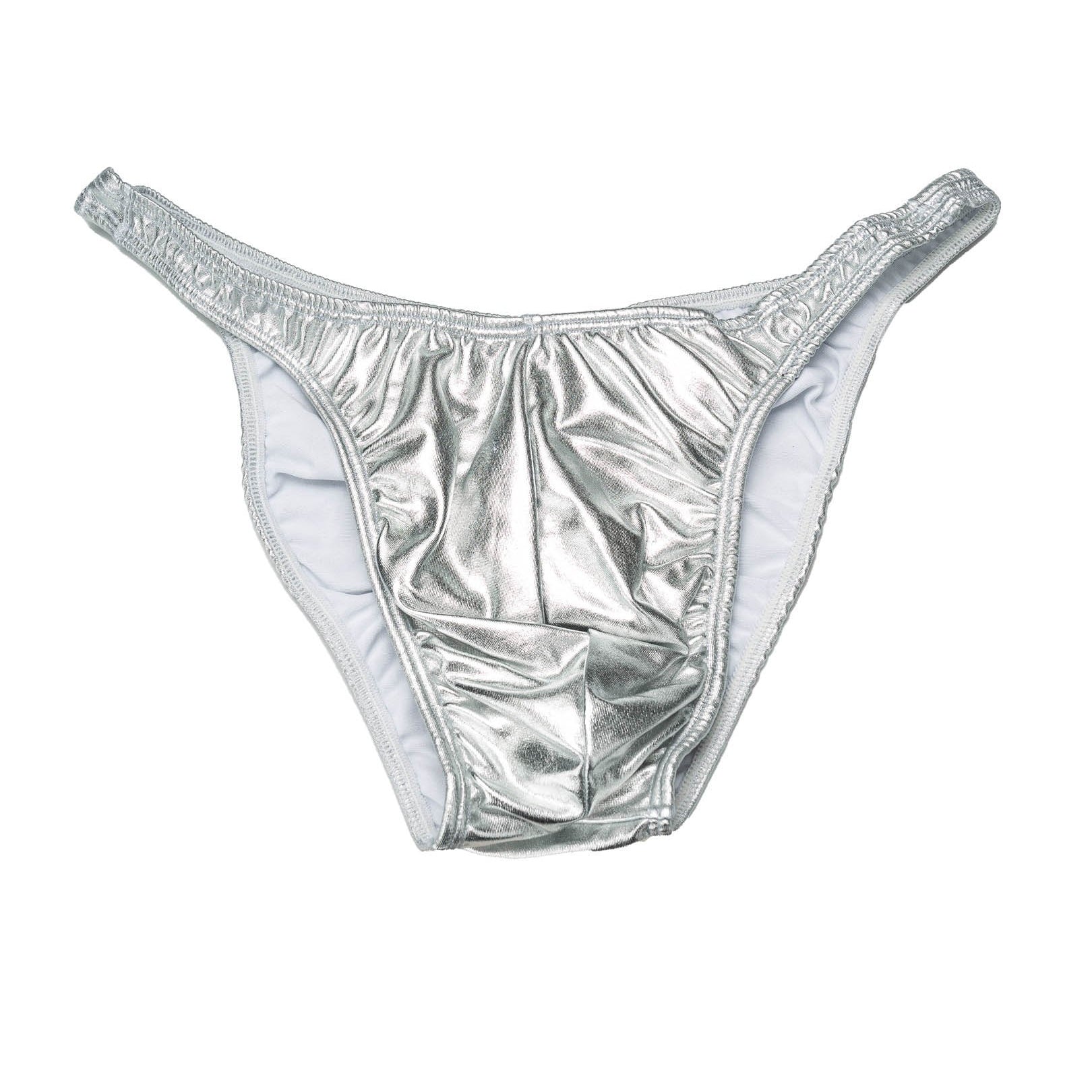 Men's Pro Bodybuilding Posing Trunks Silver Gym Stage | Iron Tanks