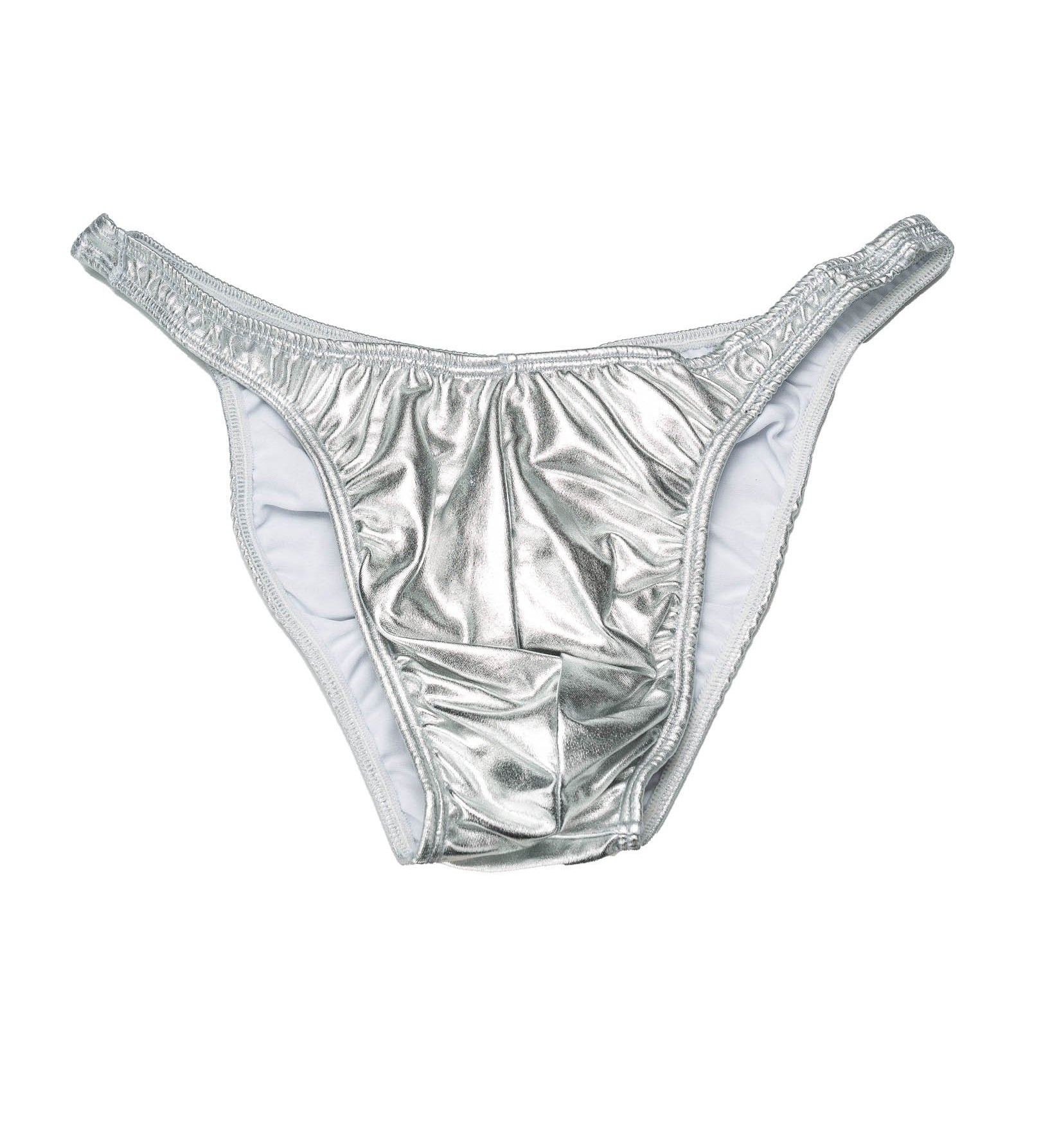 Men's Pro Bodybuilding Posing Trunks Silver Gym Stage | Iron Tanks