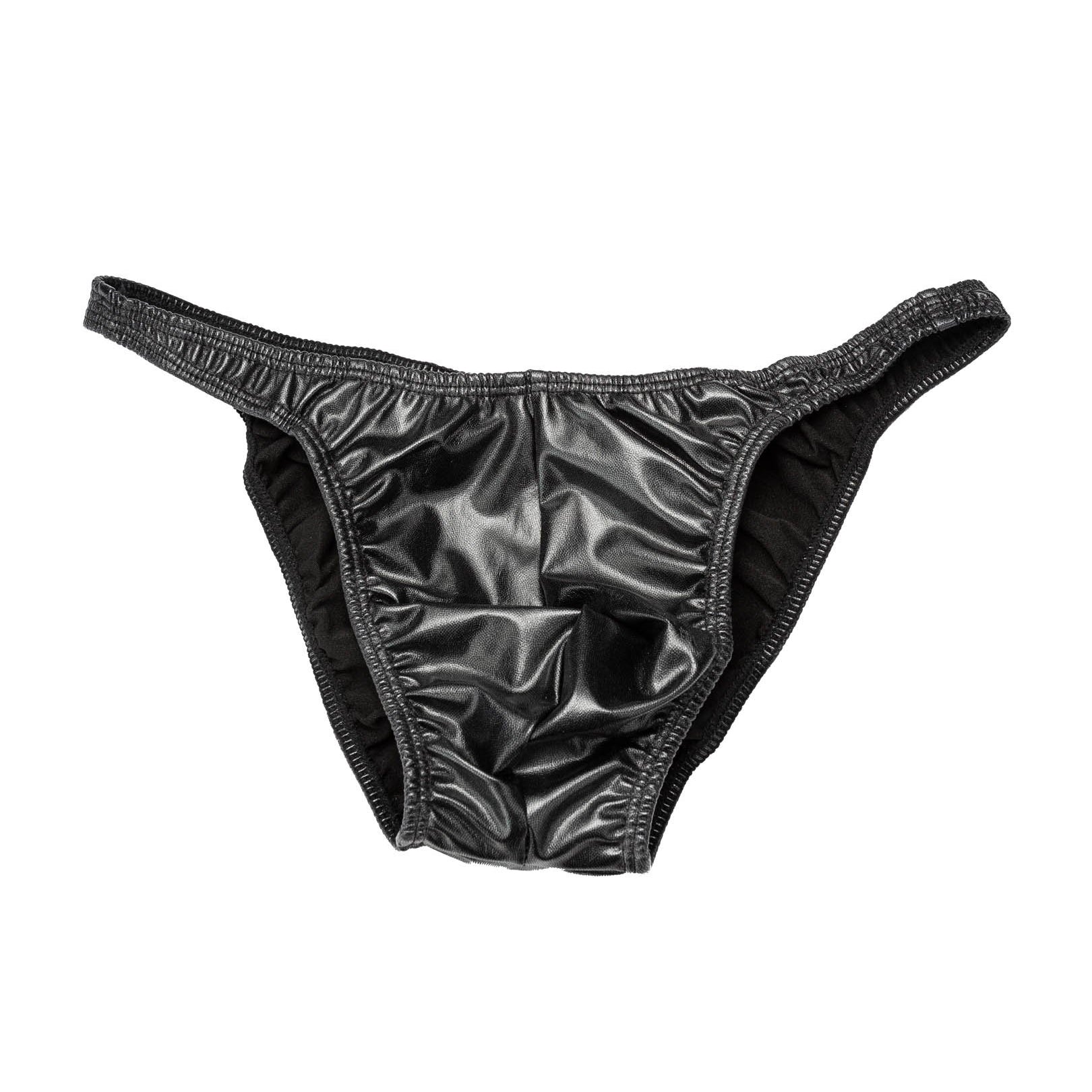 Men's Pro Bodybuilding Posing Trunks with Scrunch Butt Black Gym Competition | Iron Tanks