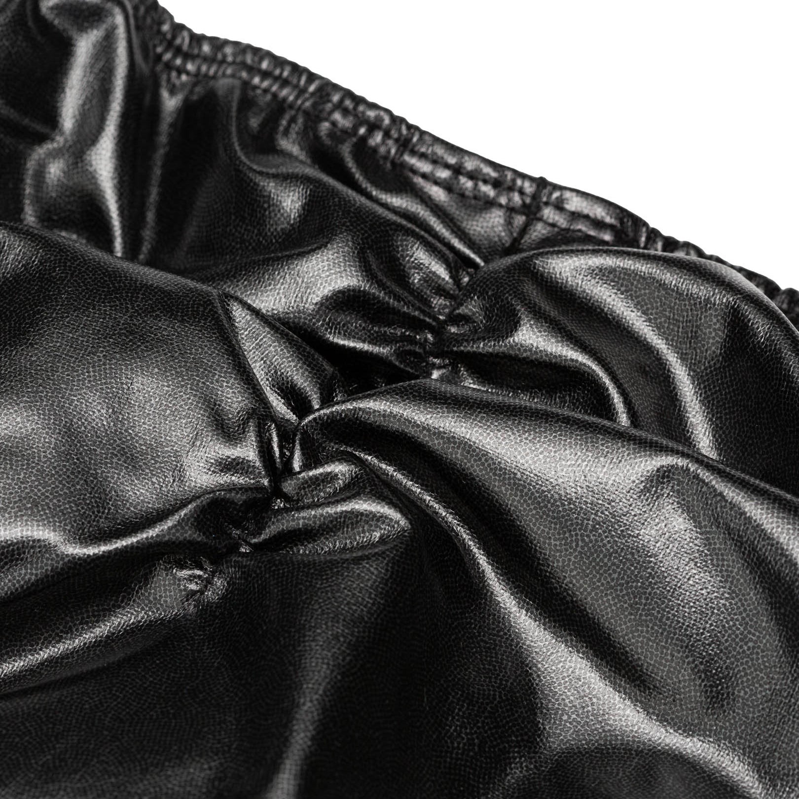 Men's Pro Bodybuilding Posing Trunks with Scrunch Butt Black Gym Competition | Iron Tanks