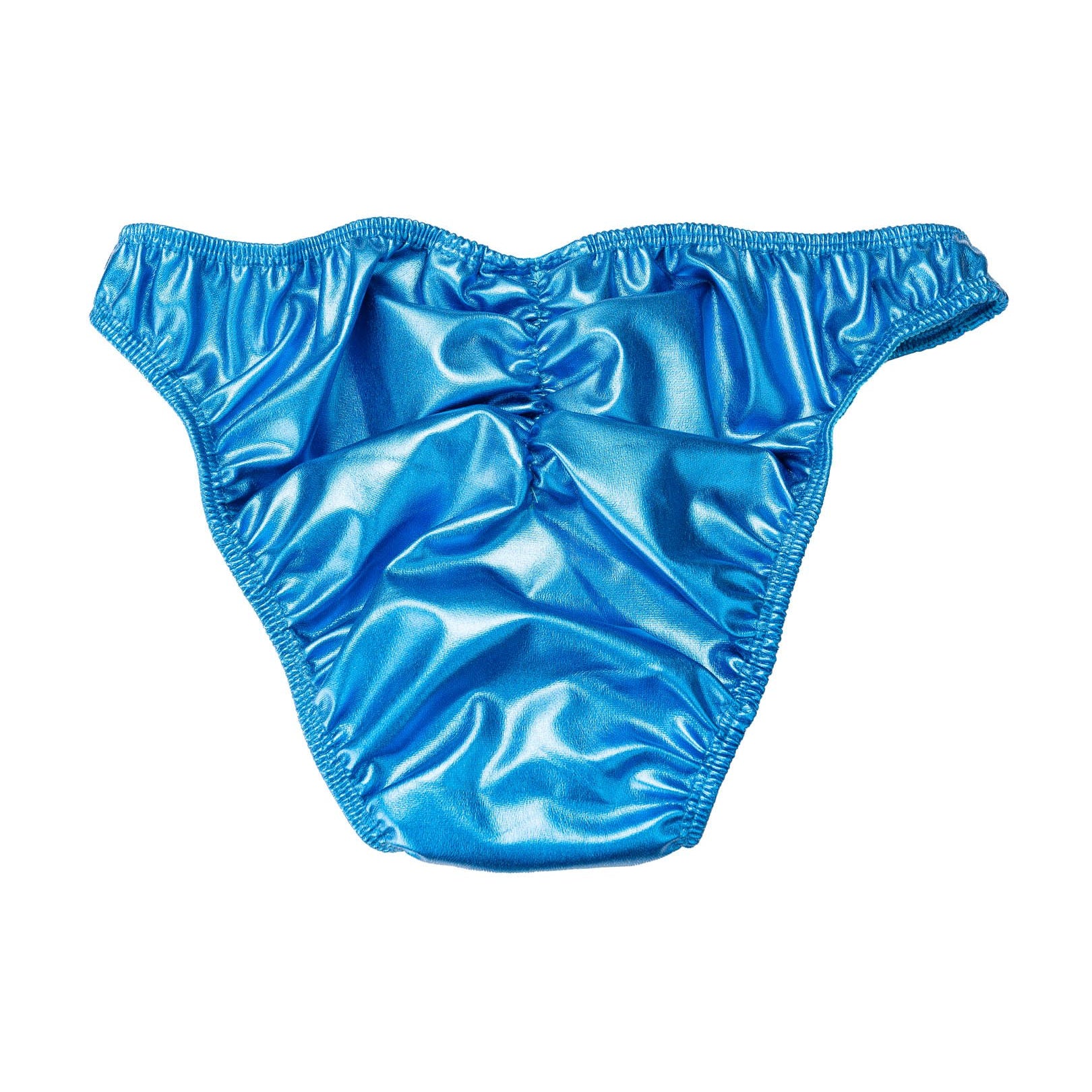 Men's Pro Bodybuilding Posing Trunks with Scrunch Butt Blue Gym Competition | Iron Tanks