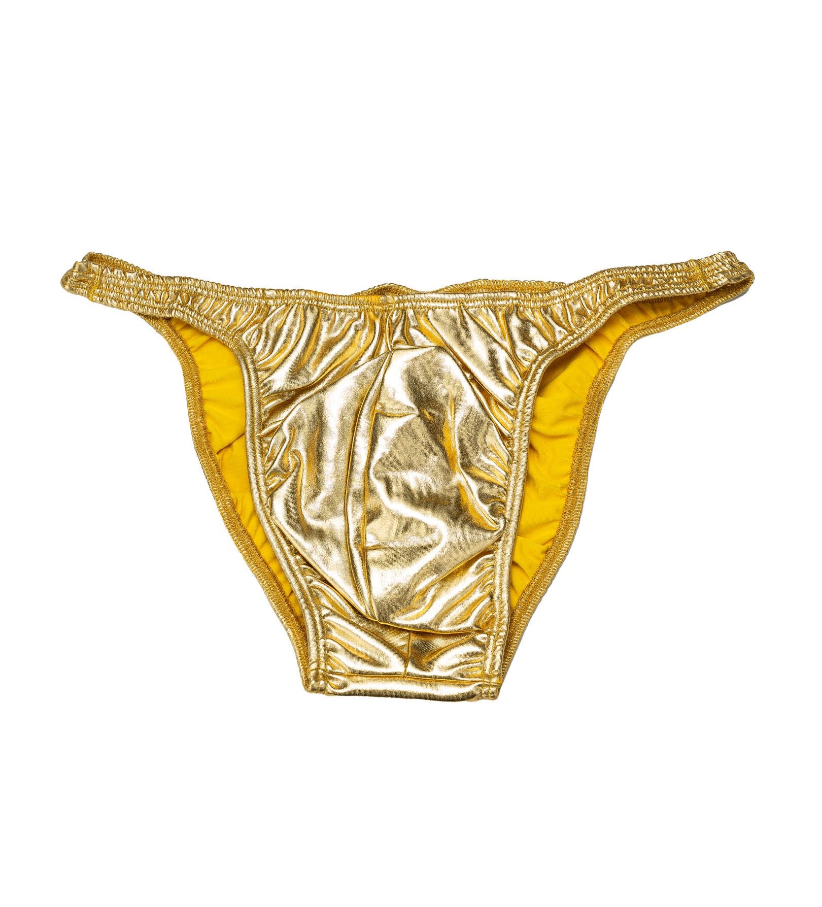 Men's Pro Bodybuilding Posing Trunks with Scrunch Butt Gold Gym Stage| Iron Tanks