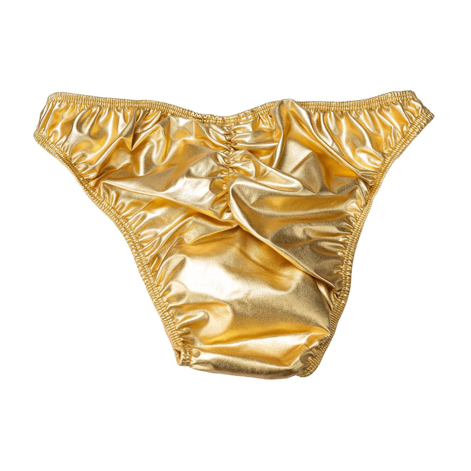 Men's Pro Bodybuilding Posing Trunks with Scrunch Butt Gold Gym Stage| Iron Tanks