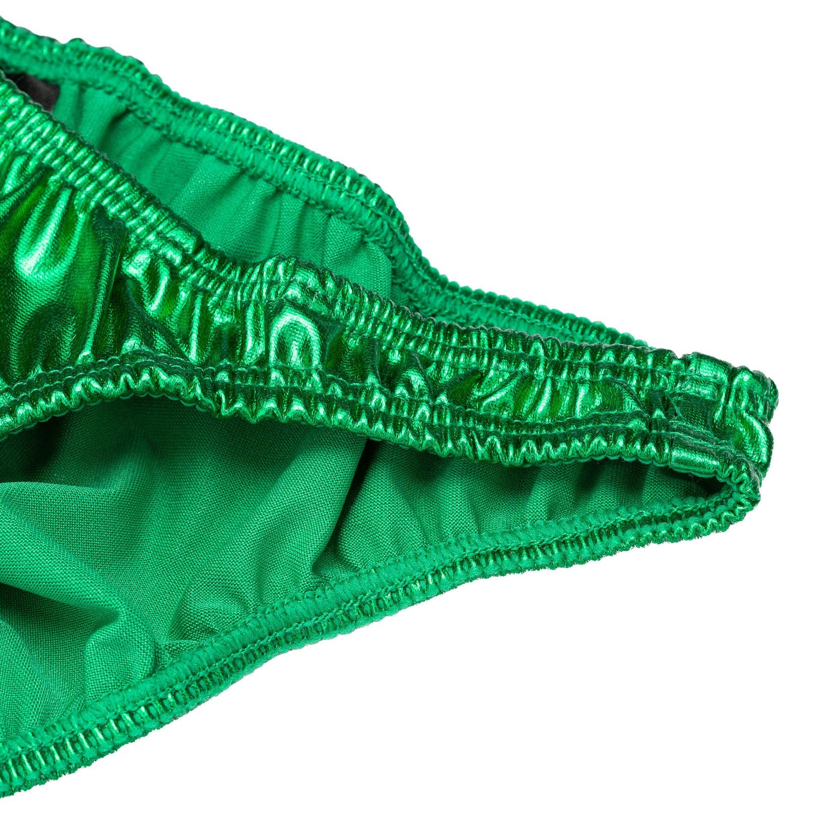 Men's Pro Bodybuilding Posing Trunks with Scrunch Butt Green Gym Competition | Iron Tanks