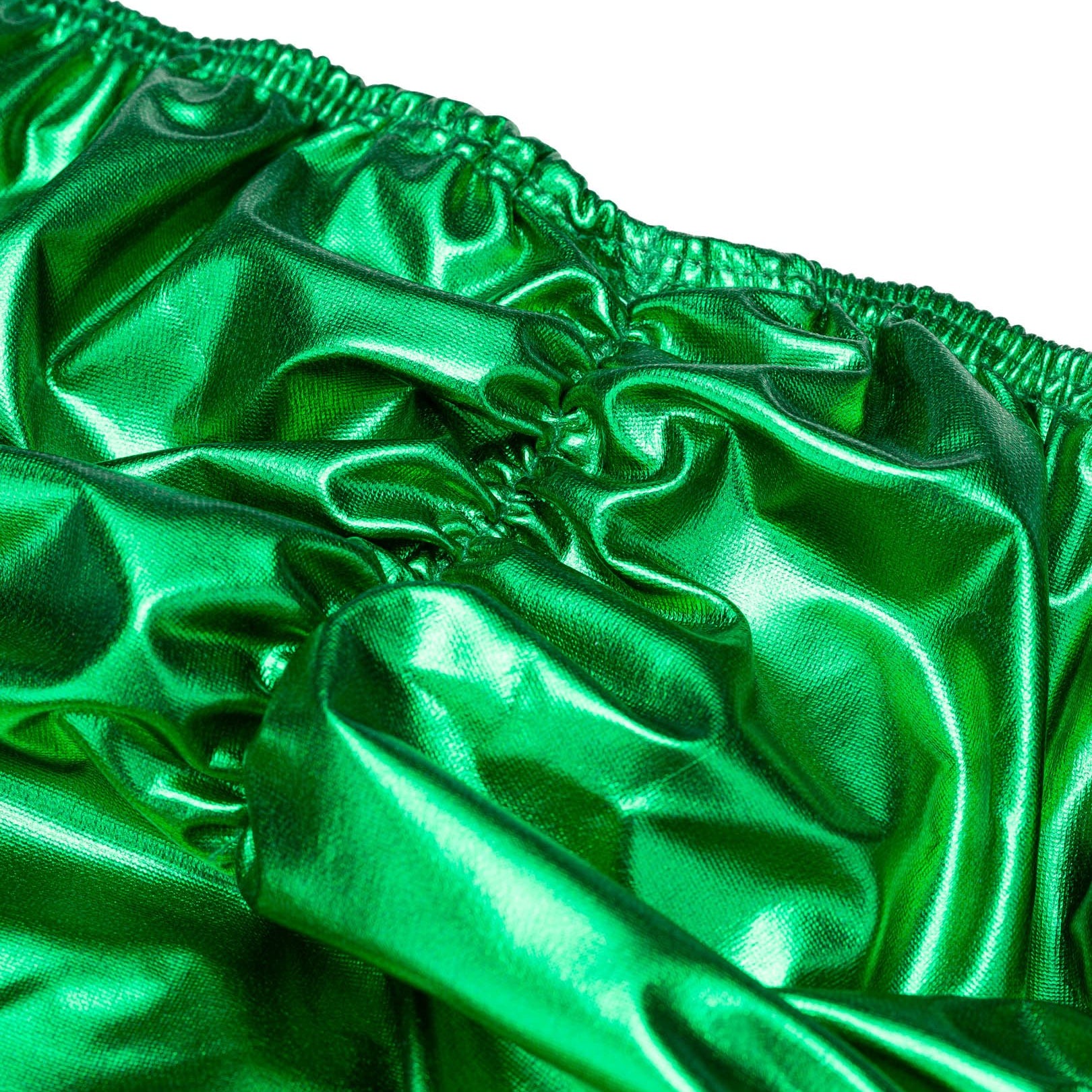 Men's Pro Bodybuilding Posing Trunks with Scrunch Butt Green Gym Competition | Iron Tanks