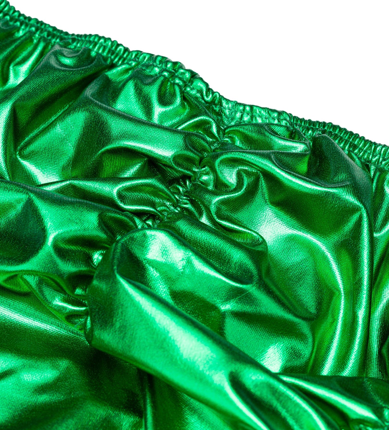 Men's Pro Bodybuilding Posing Trunks with Scrunch Butt Green Gym Competition | Iron Tanks