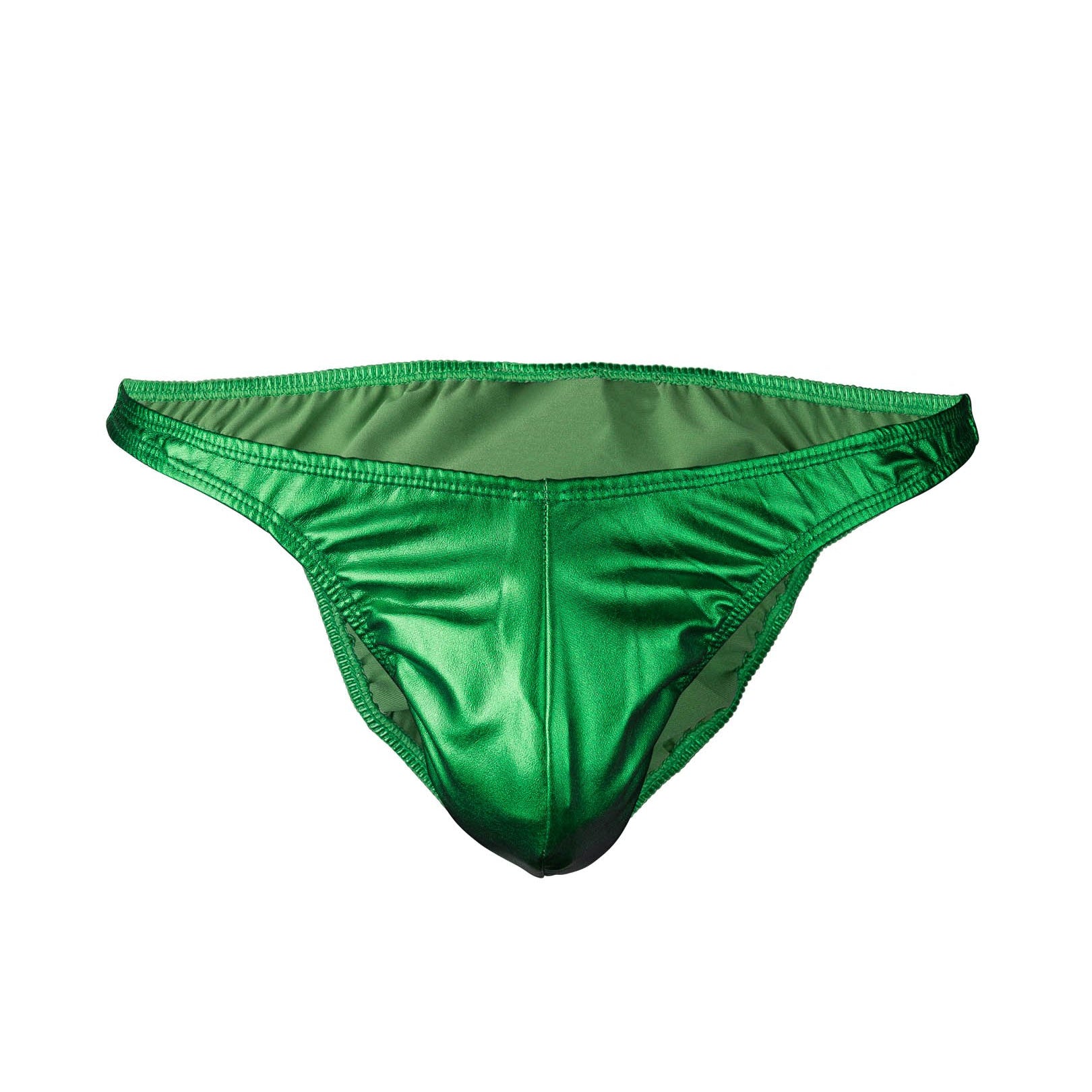 Men's Pro Bodybuilding Posing Trunks with Scrunch Butt Green Gym Competition | Iron Tanks