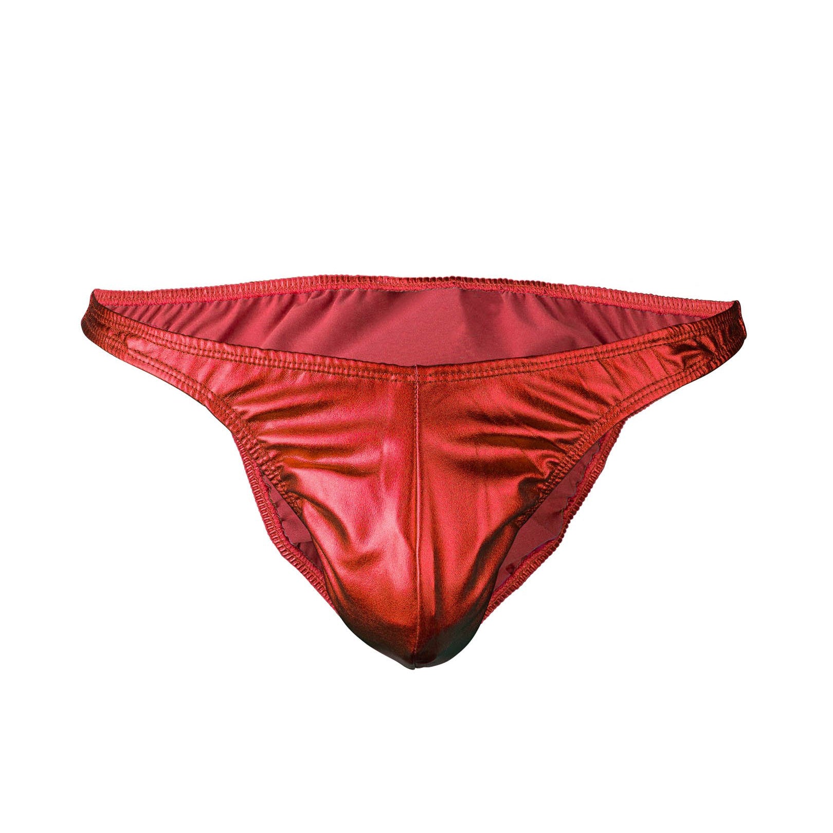 Men's Pro Bodybuilding Posing Trunks with Scrunch Butt Red Gym Competition | Iron Tanks