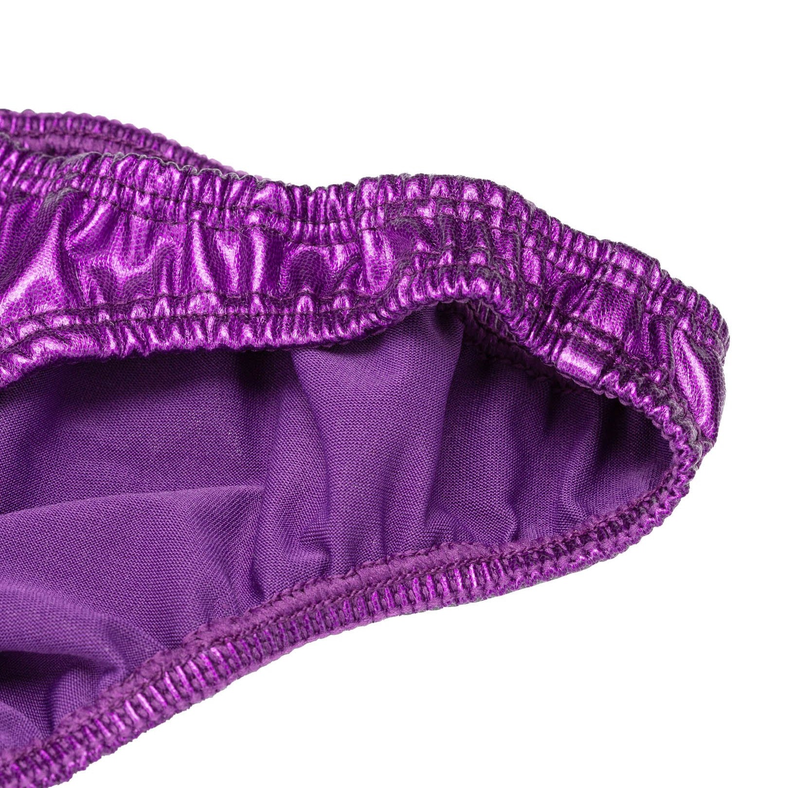 Men's Pro Bodybuilding Posing Trunks with Scrunch Butt Violet Gym Competition | Iron Tanks