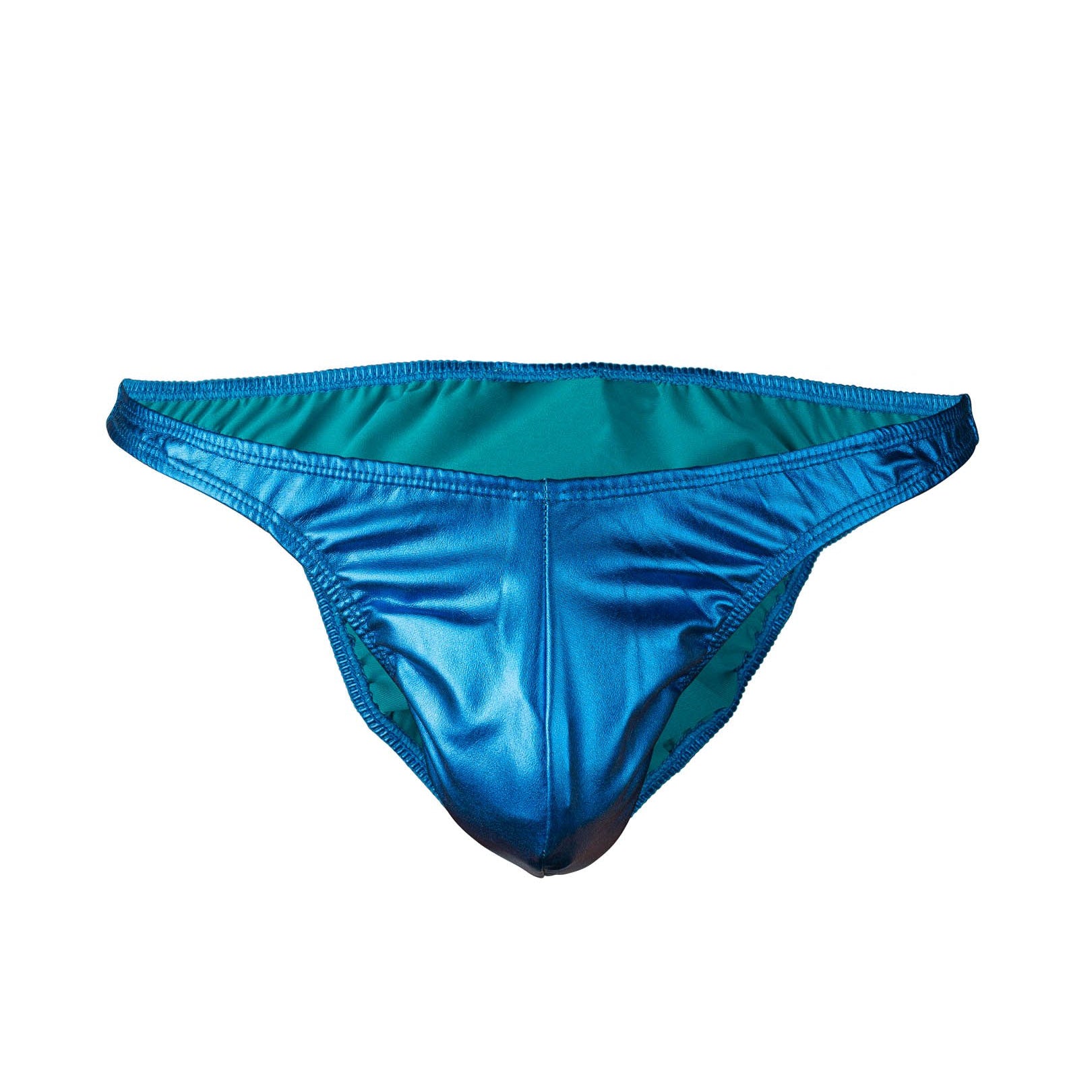 Men's Pro Cut Bodybuilding Posing Trunks Blue | Gym Stage | Iron Tanks