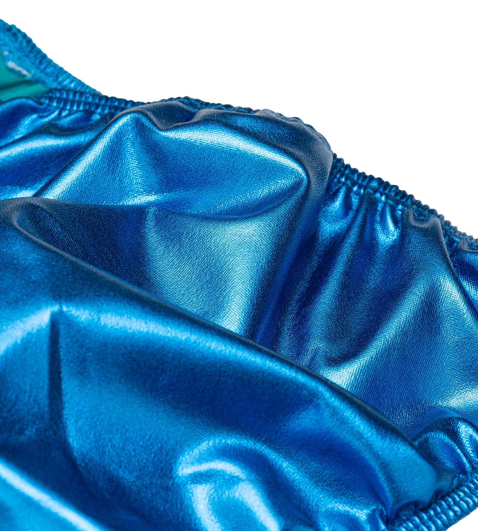 Men's Pro Cut Bodybuilding Posing Trunks Blue | Gym Stage | Iron Tanks