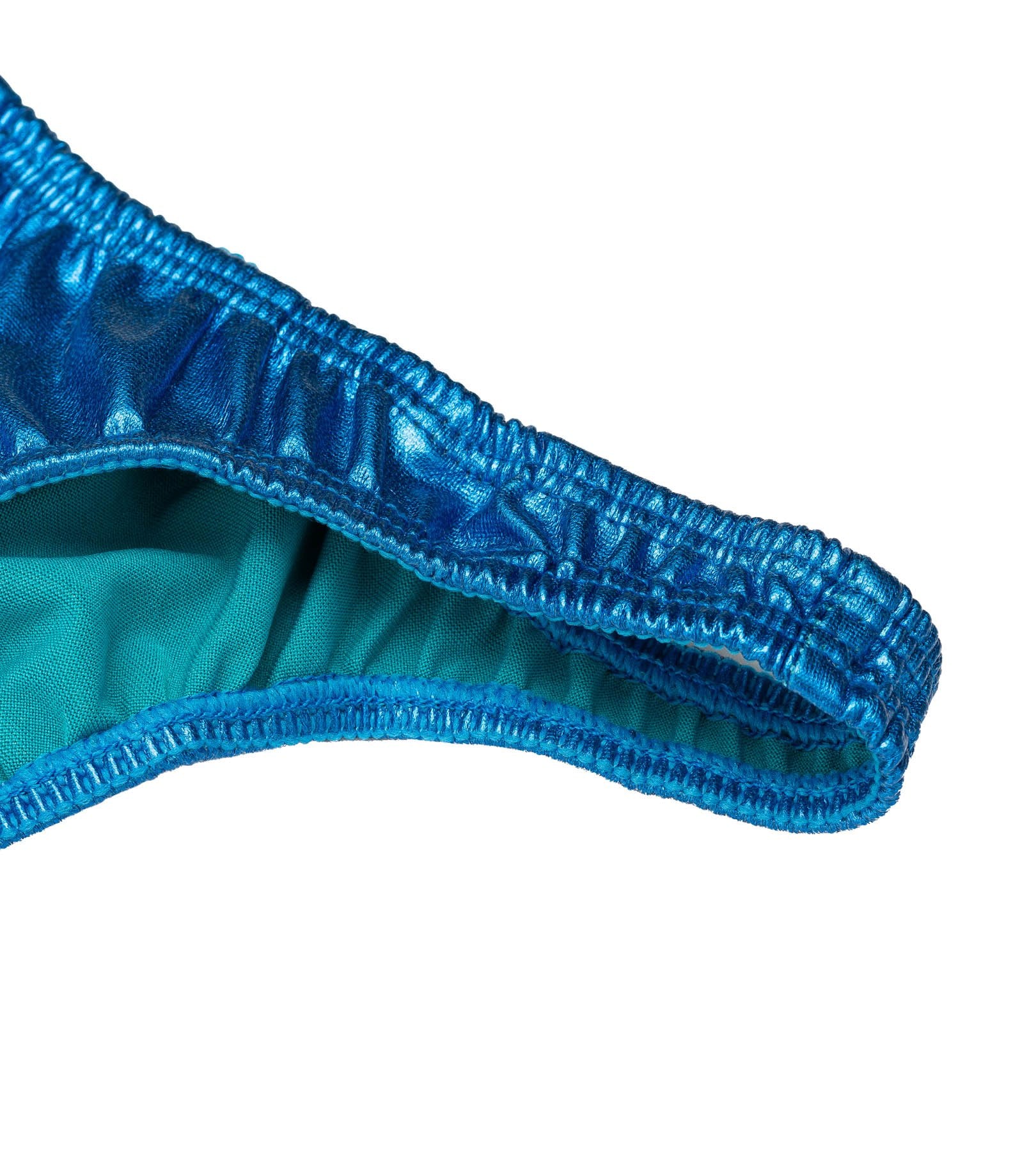 Men's Pro Cut Bodybuilding Posing Trunks Blue | Gym Stage | Iron Tanks